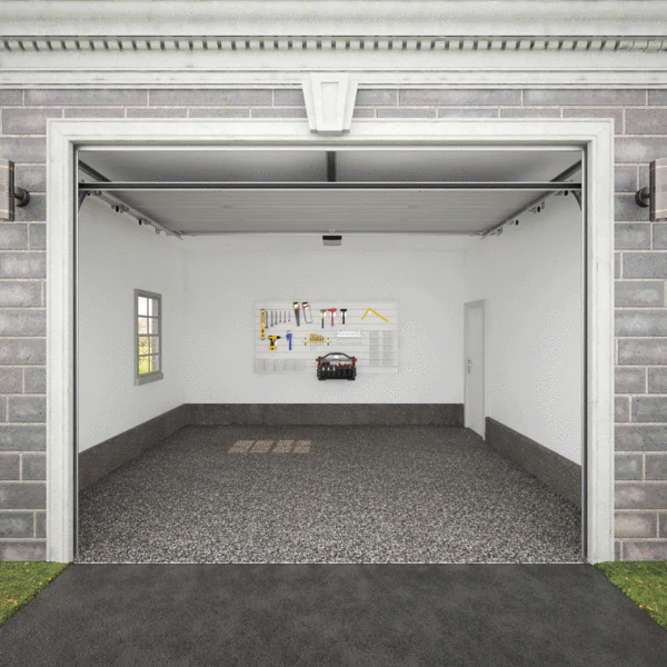 Proslat 8 ft. x 4 ft. PVC Slatwall - Light Gray - Image 5