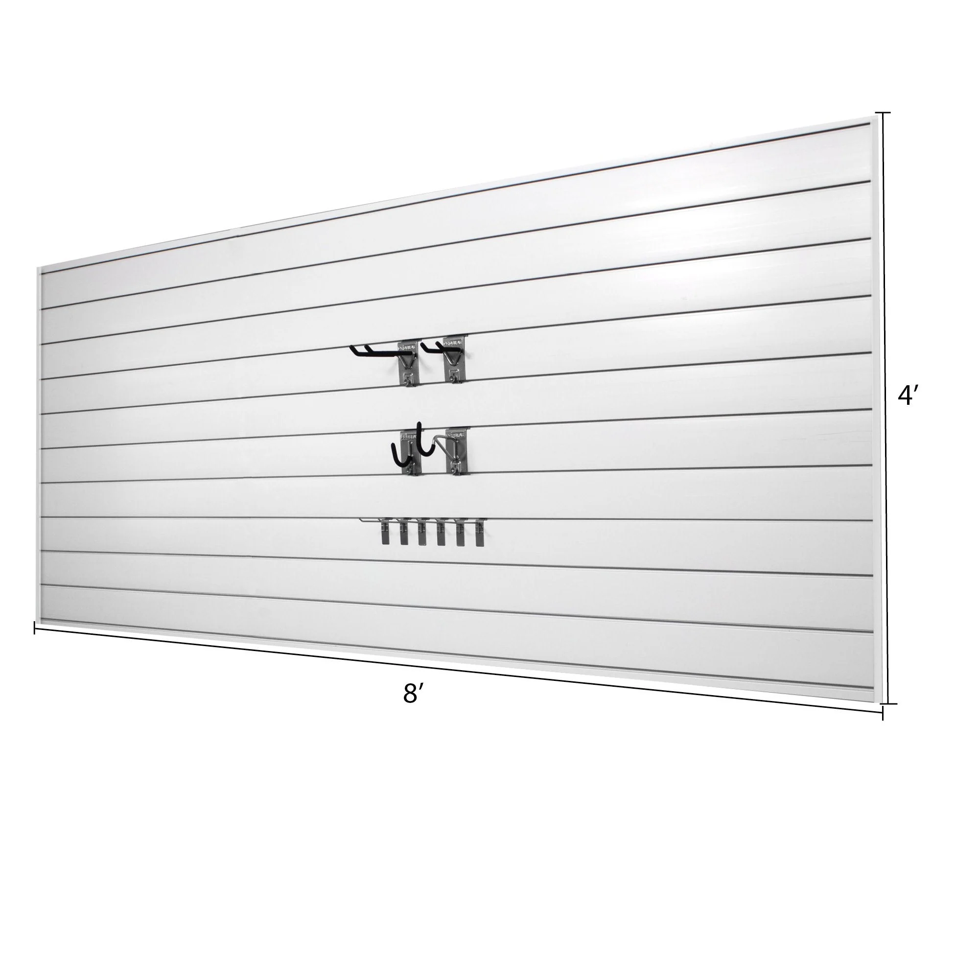 Proslat 8' x 4' PVC Wall Slatwall Mini Bundle - Sandstone - Image 7
