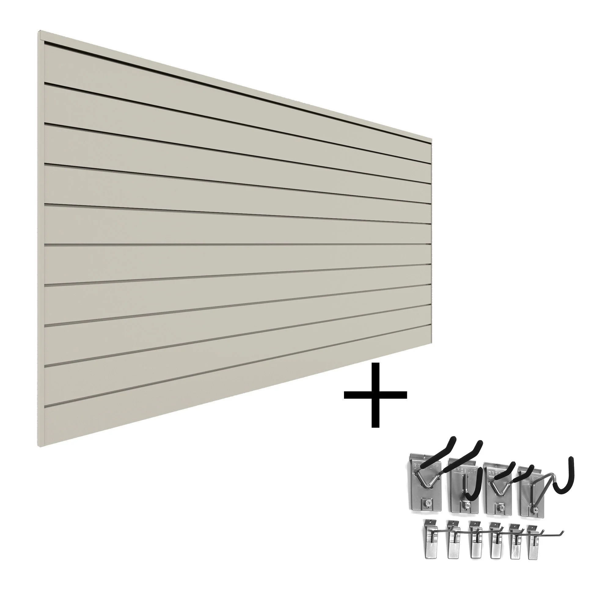 Proslat 8' x 4' PVC Wall Slatwall Mini Bundle (Different Colors Available) - Image 4