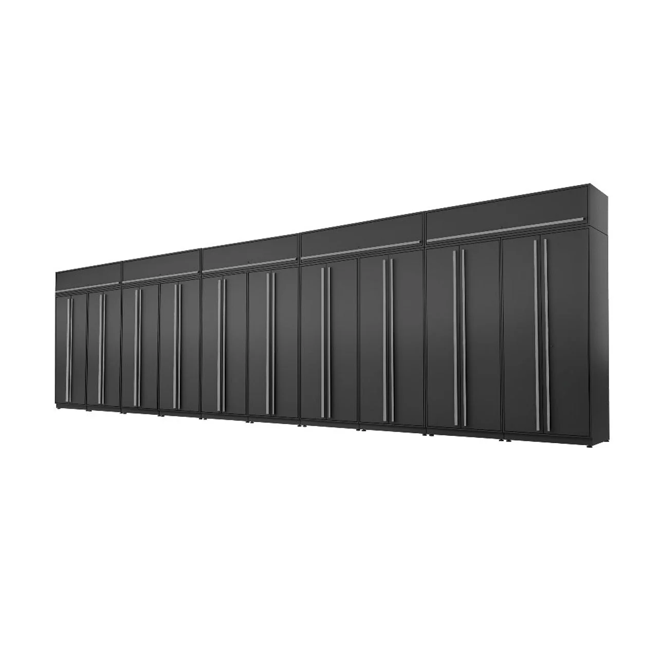 Proslat 15-Piece Black Fusion Plus 33ft Set with Silver Handles - 51090K
