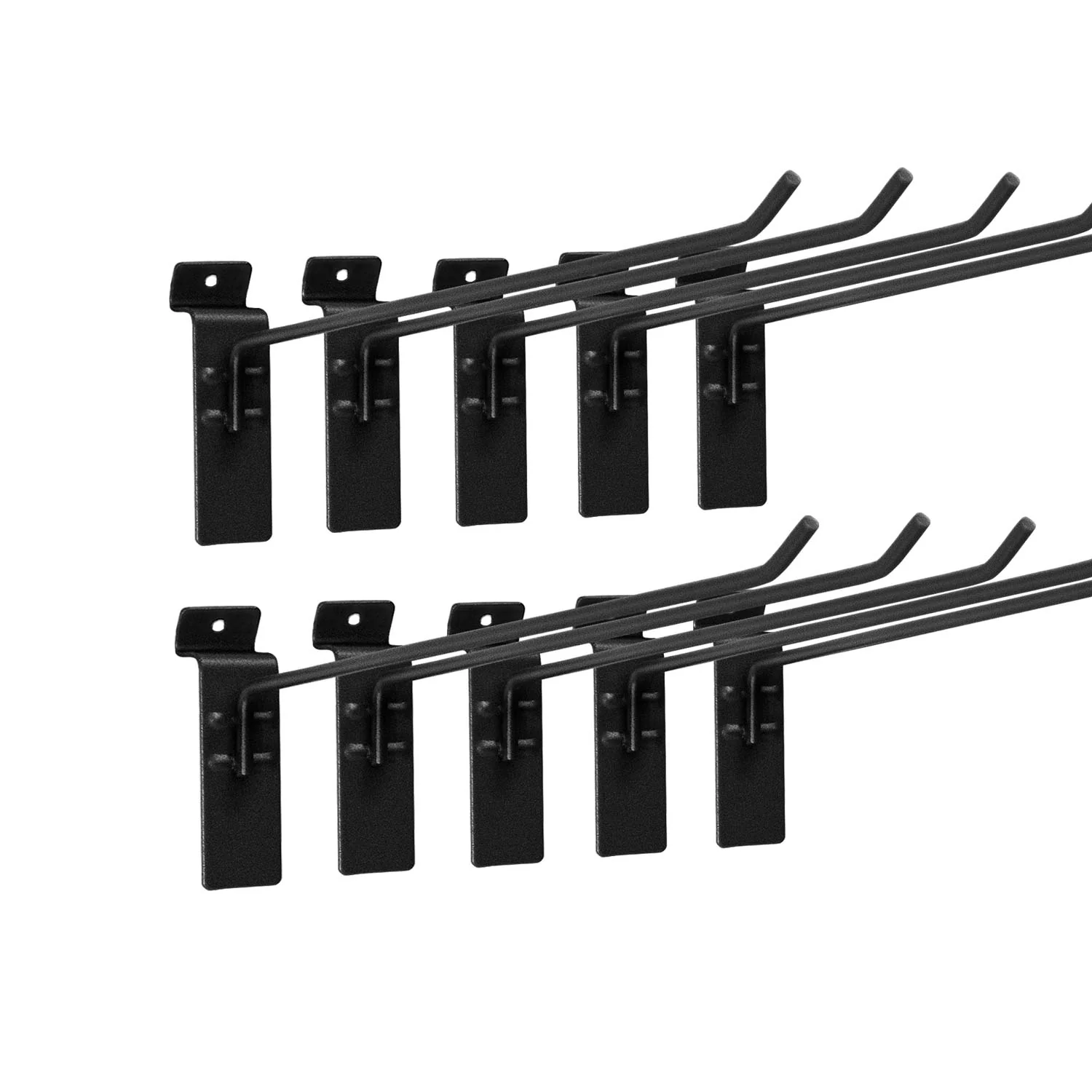 Proslat STEALTH 10 in Single Hook 10-Pack Slatwall Hook