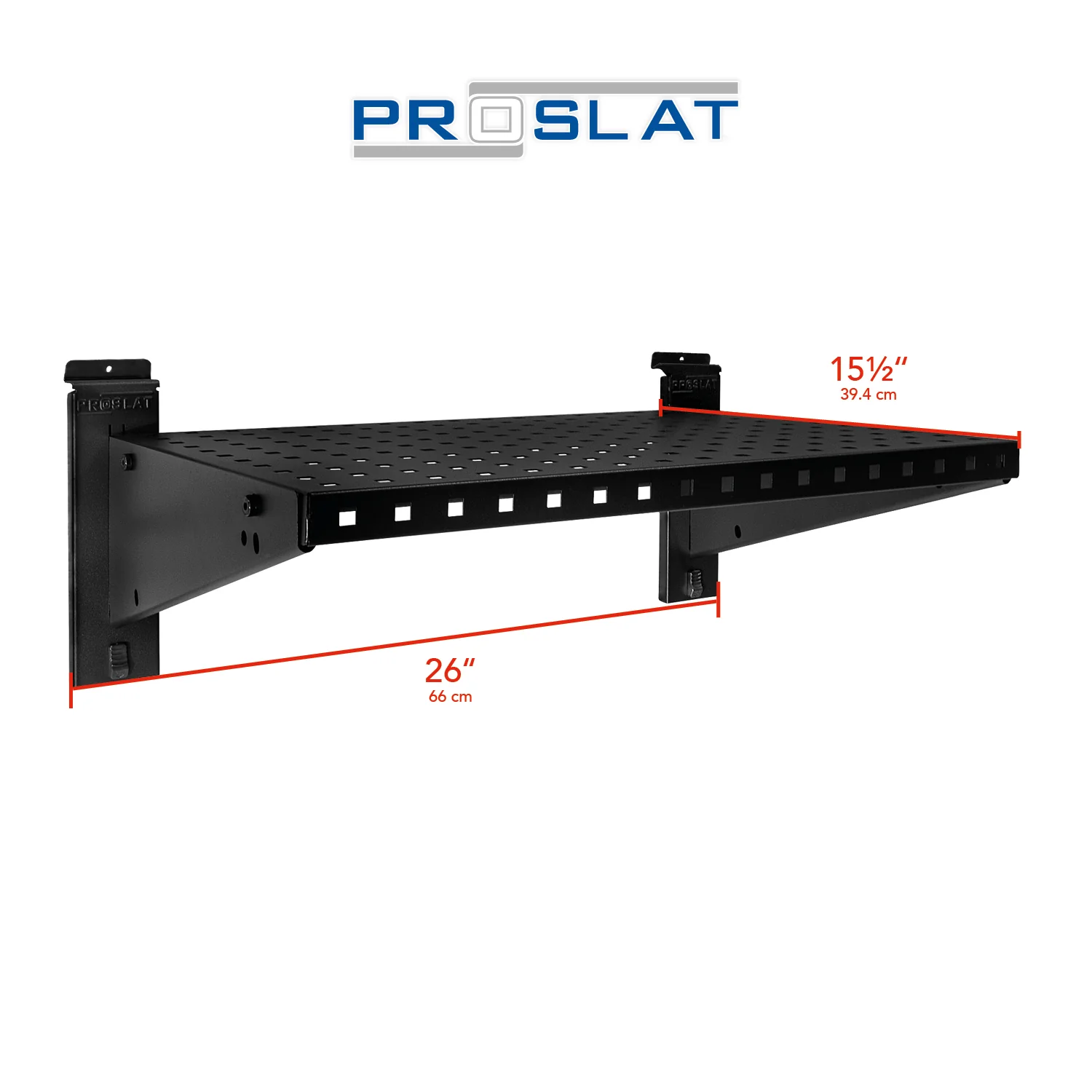Proslat STEALTH 24 in. Heavy-Duty Metal Shelf 24x16 Ventilated - Image 5