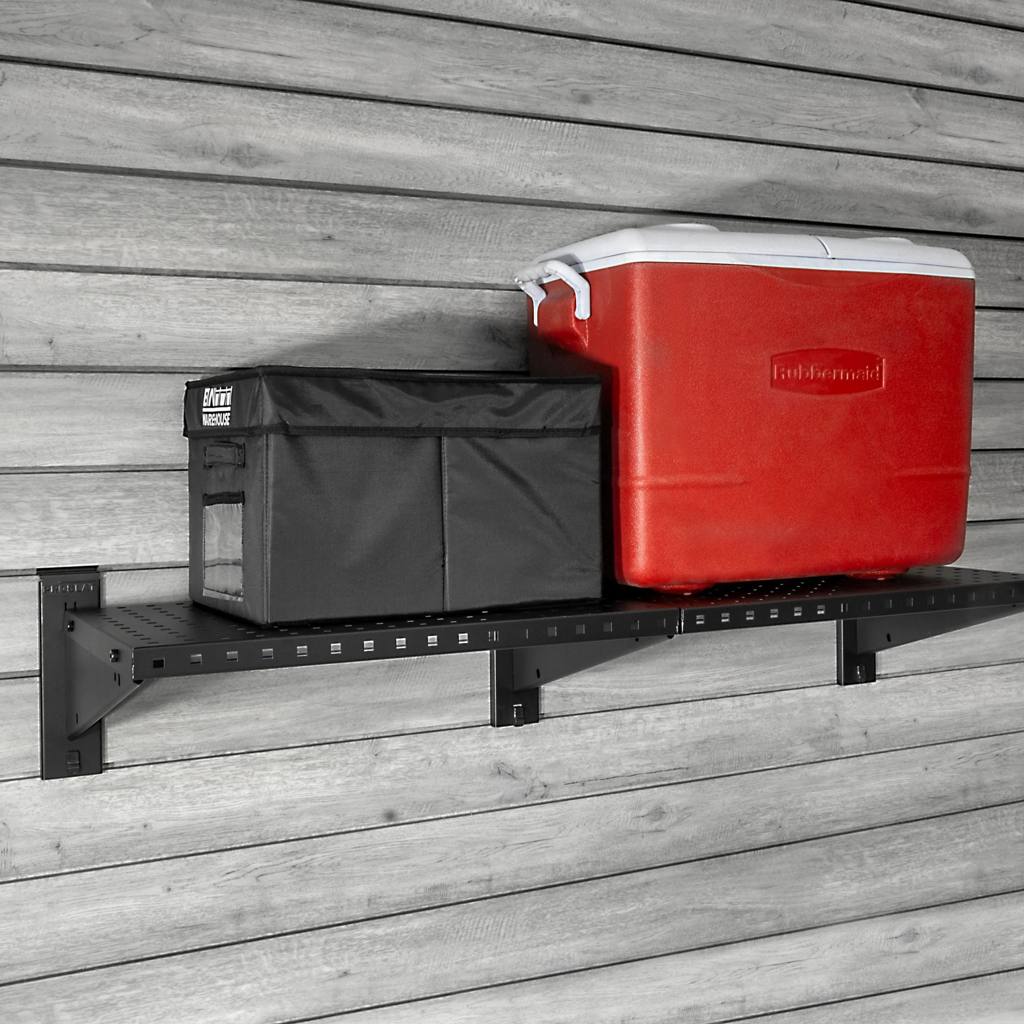 Proslat STEALTH 48 in Heavy Duty Metal Shelf Black Ventilated - Image 2