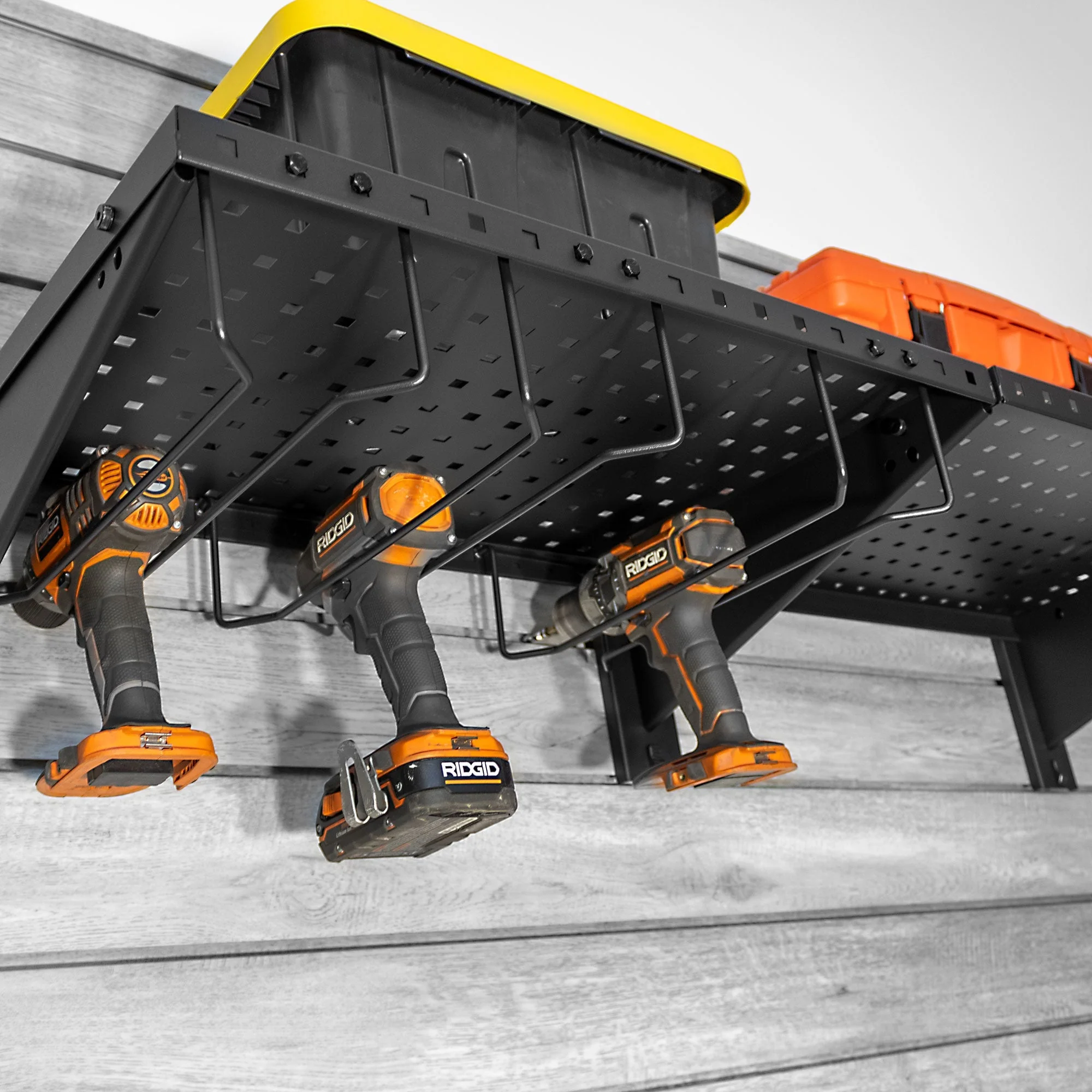 Proslat STEALTH 48 in Heavy-Duty Metal Shelf with Tool Holders - Image 2