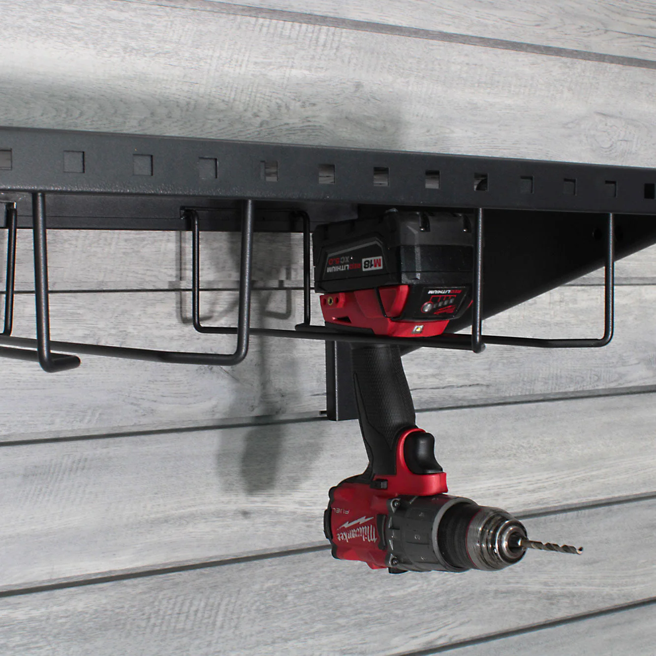 Proslat STEALTH 48 in Heavy-Duty Metal Shelf with Tool Holders - Image 3