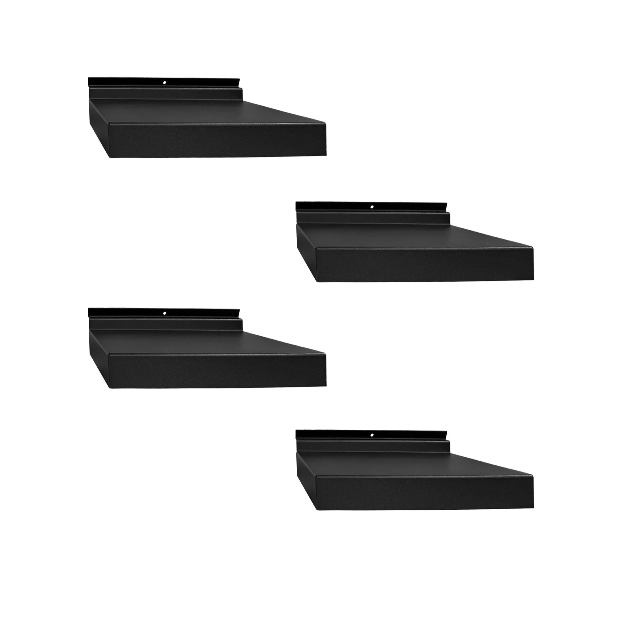 Proslat STEALTH Compact Slatwall Shelf Pack Black 4-Pack - Image 6