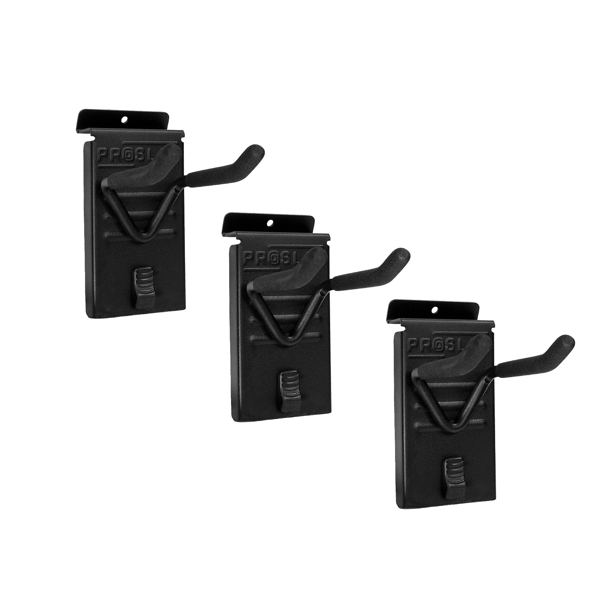 Proslat STEALTH Double 4 in. Hook 3-Pack Garage Storage Organizer