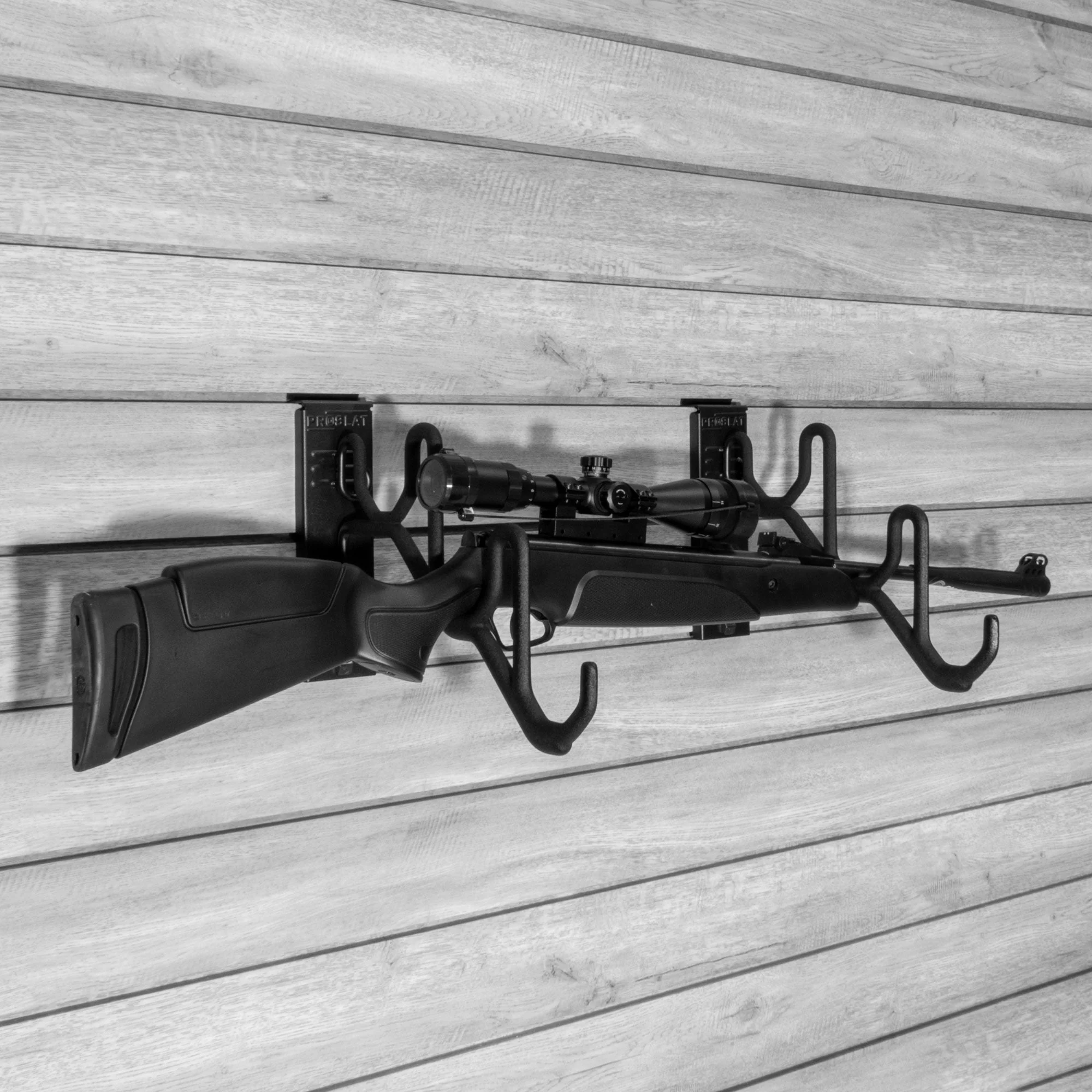 Proslat STEALTH Horizontal 3-Firearm Display Hook Set Black - Image 2