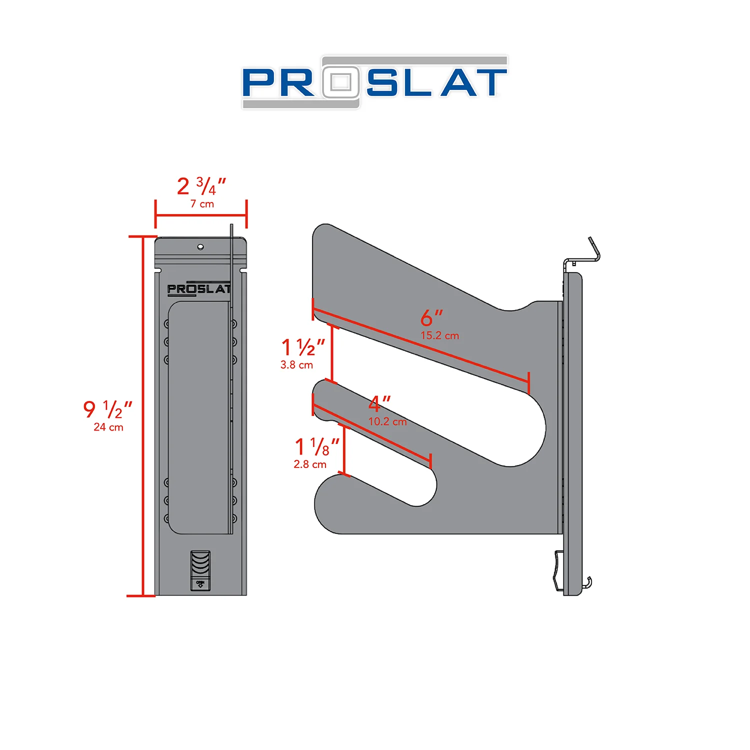 Proslat STEALTH Multipurpose Sport Hook Set Adjustable Wall Mount Hooks - Image 6