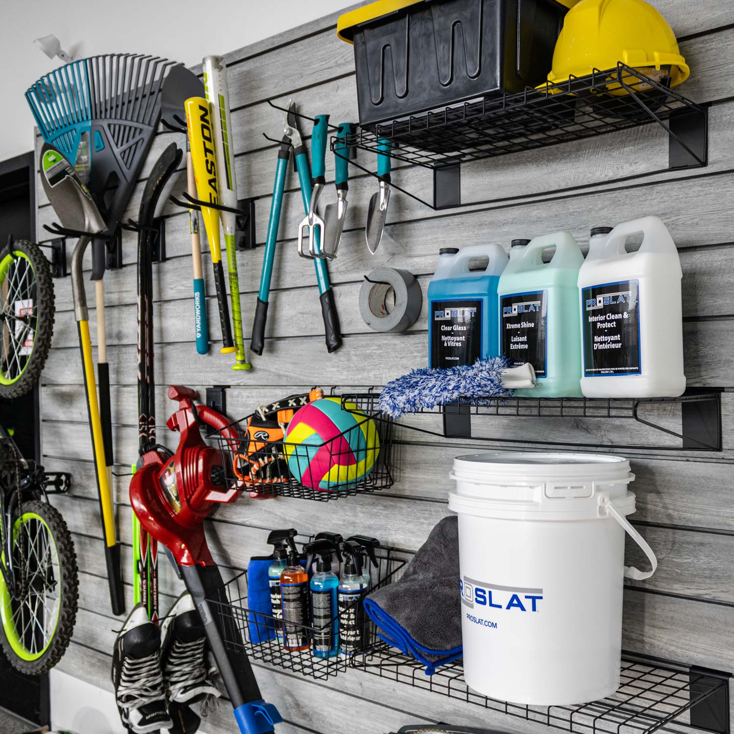 Proslat STEALTH Ultimate Bundle Kit 15 Hooks Metal Shelf Basket - Image 2