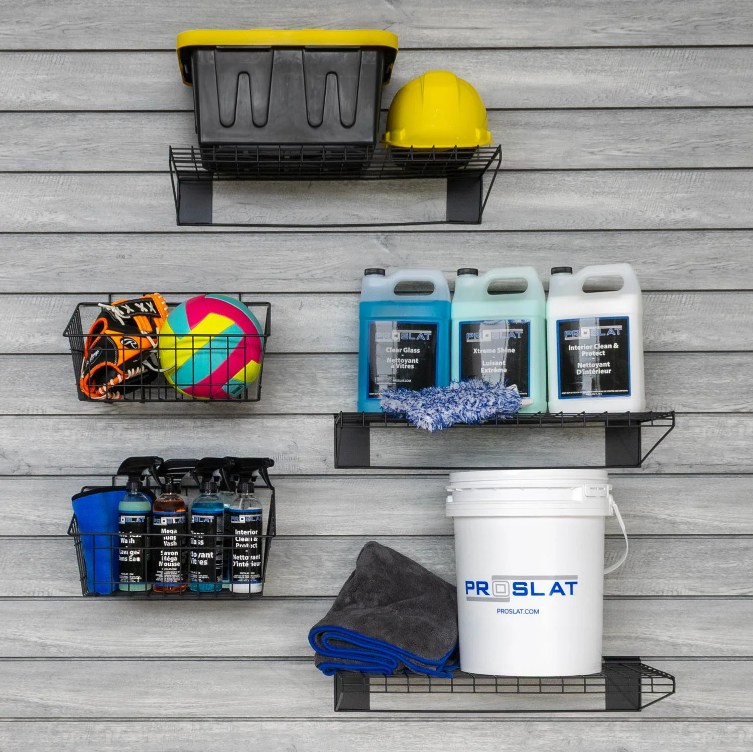 Proslat STEALTH Ultimate Bundle Kit 15 Hooks Metal Shelf Basket - Image 5