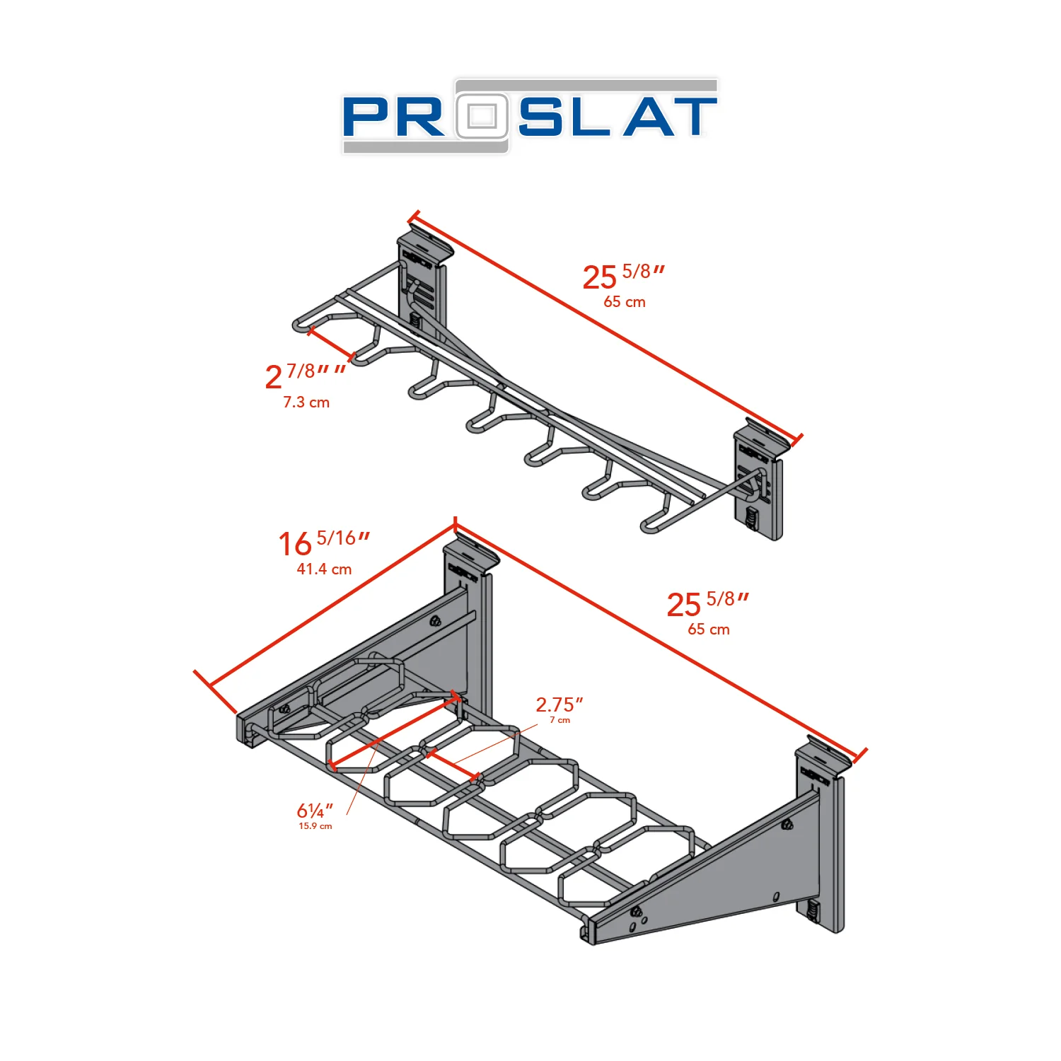 Proslat STEALTH Vertical 6-Firearm Display Hook with Shelf - Image 4