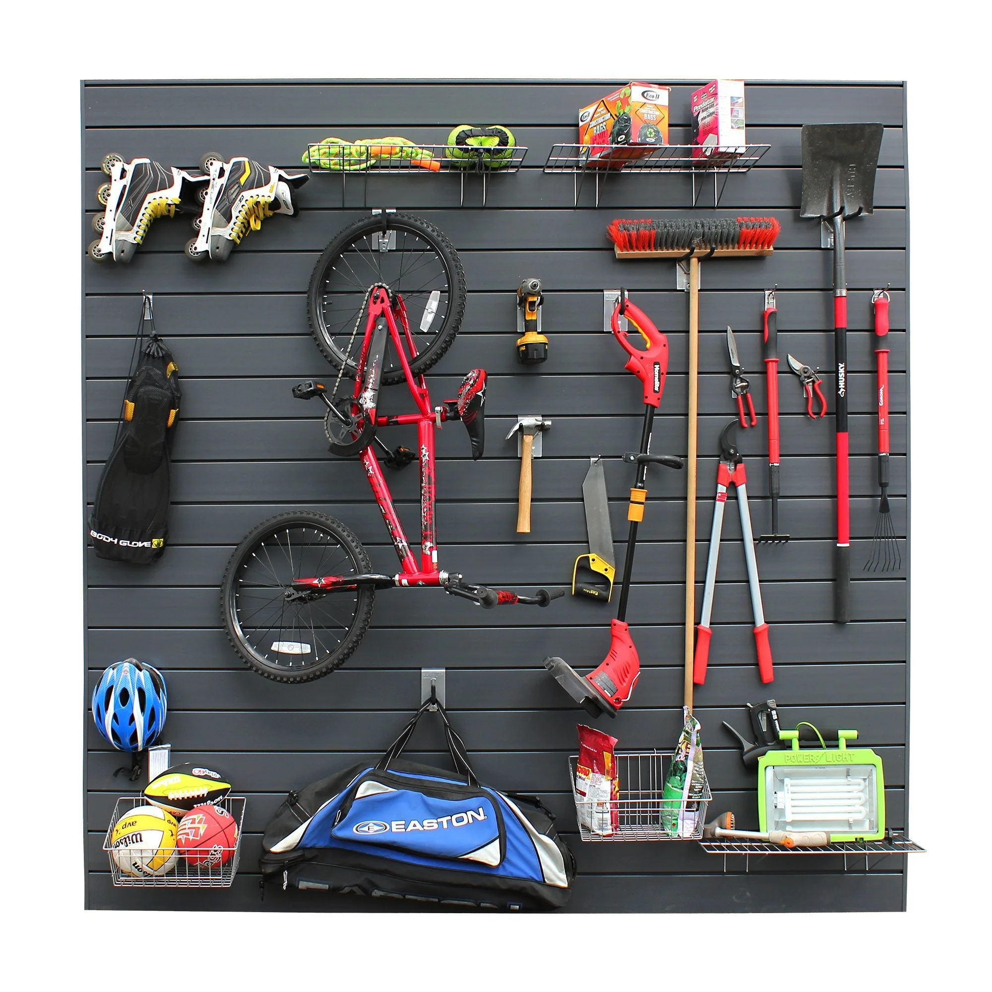Proslat Ultimate 2 Slatwall Wall Storage Bundle - Charcoal - Image 8
