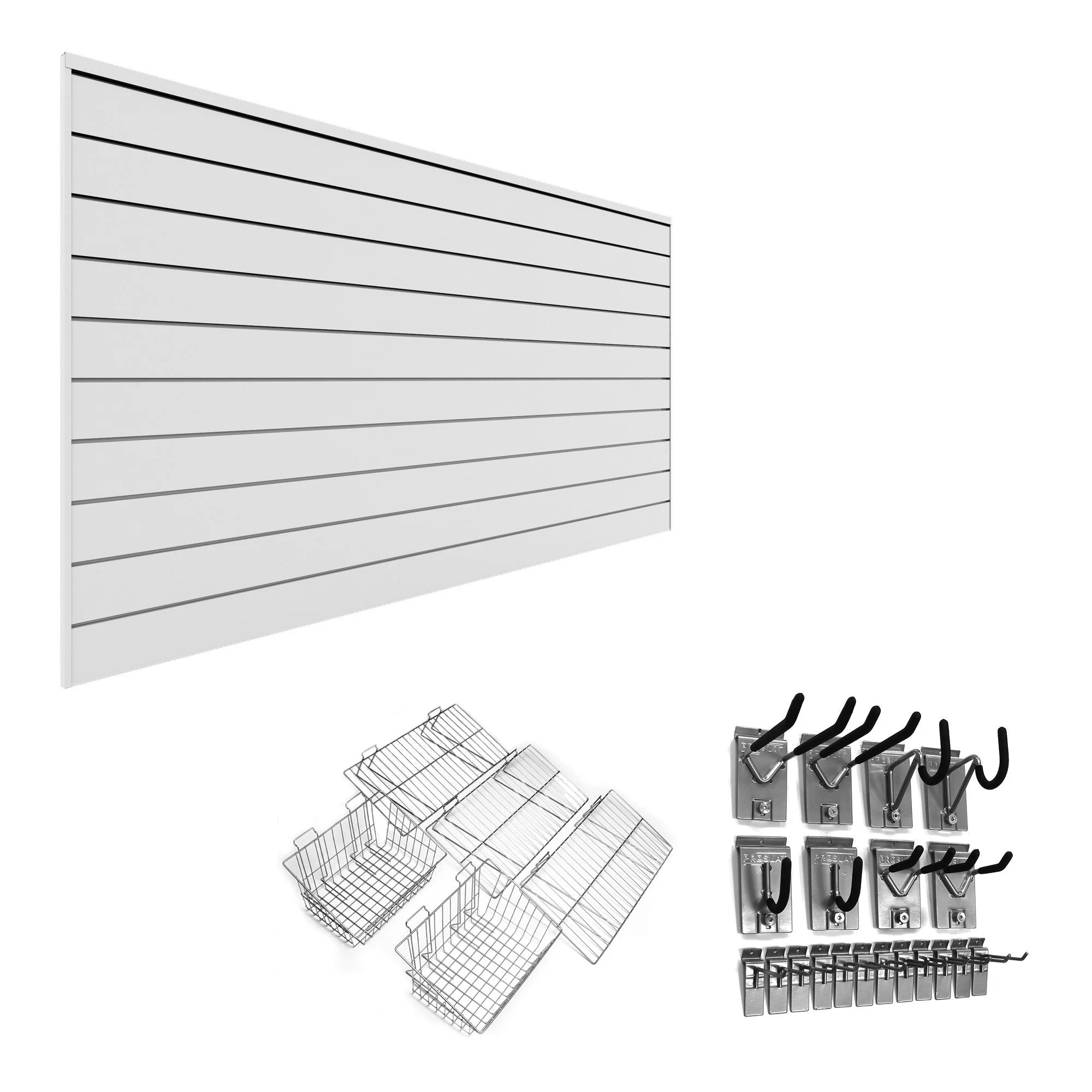 Proslat Ultimate 2 Slatwall Wall Storage Bundle (Different Colors Available)