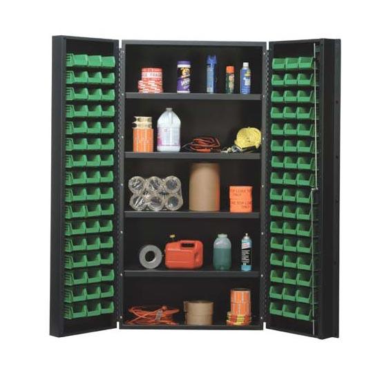 Quantum 36" Wide All-Welded Bin Cabinet w/ 96 bins