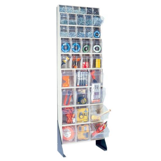 Quantum - Clear Tip Out Bin Cabinet 70"H