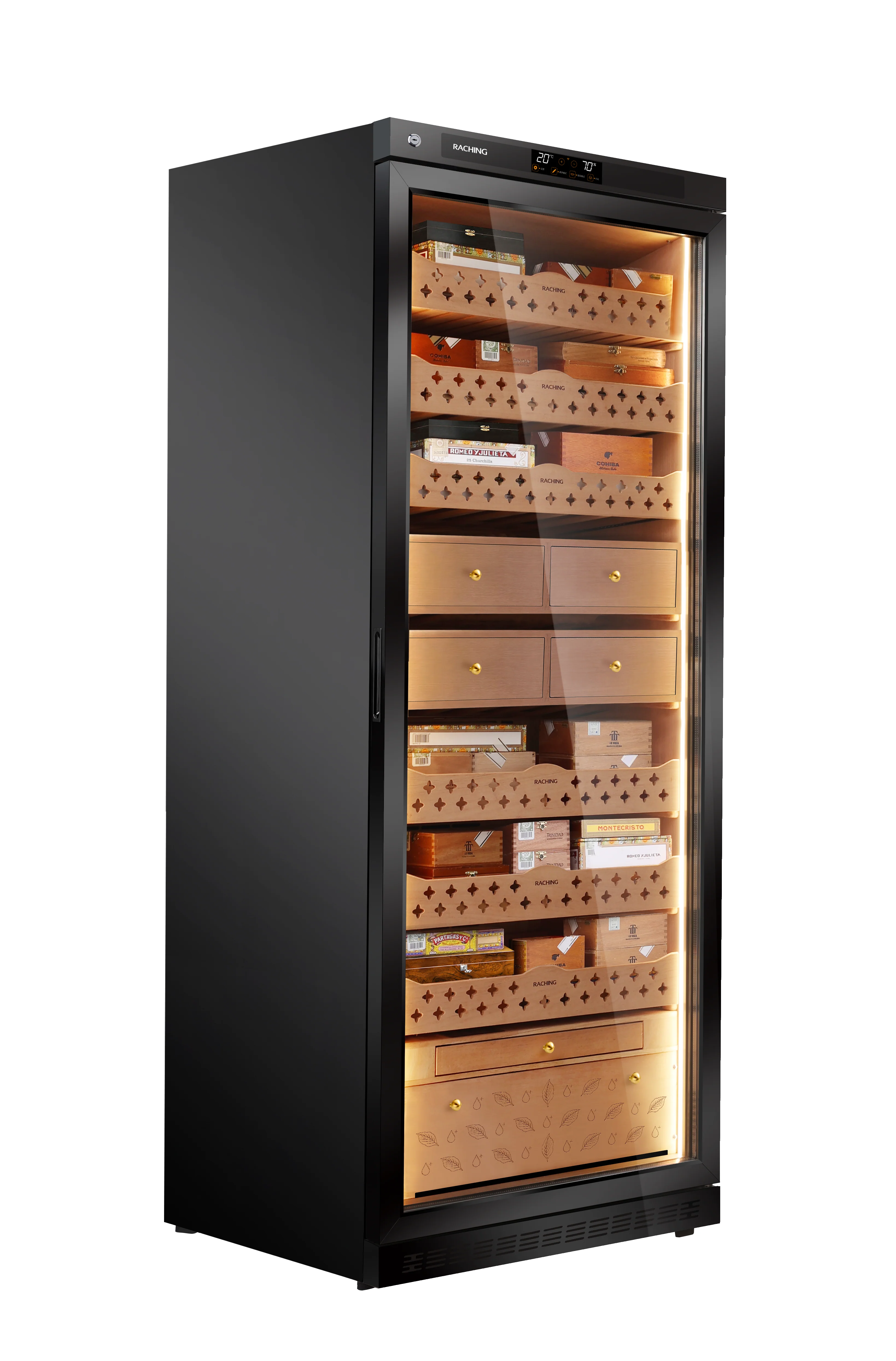Raching MON5800A Electronic Cigar Humidor Cabinet 2,500-Cigar Capacity