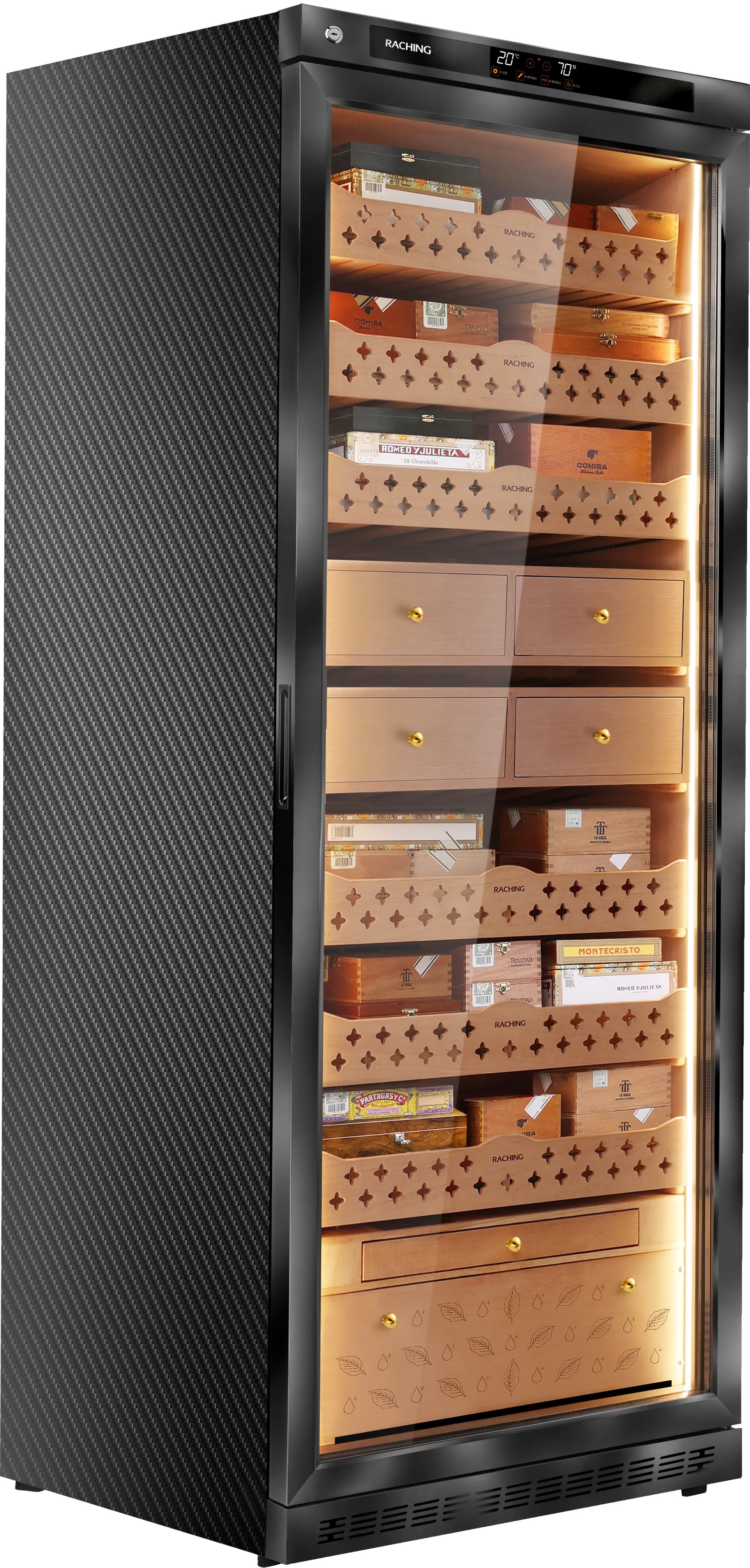 Raching MON5800A Electronic Cigar Humidor Cabinet 2,500-Cigar Capacity - Image 7