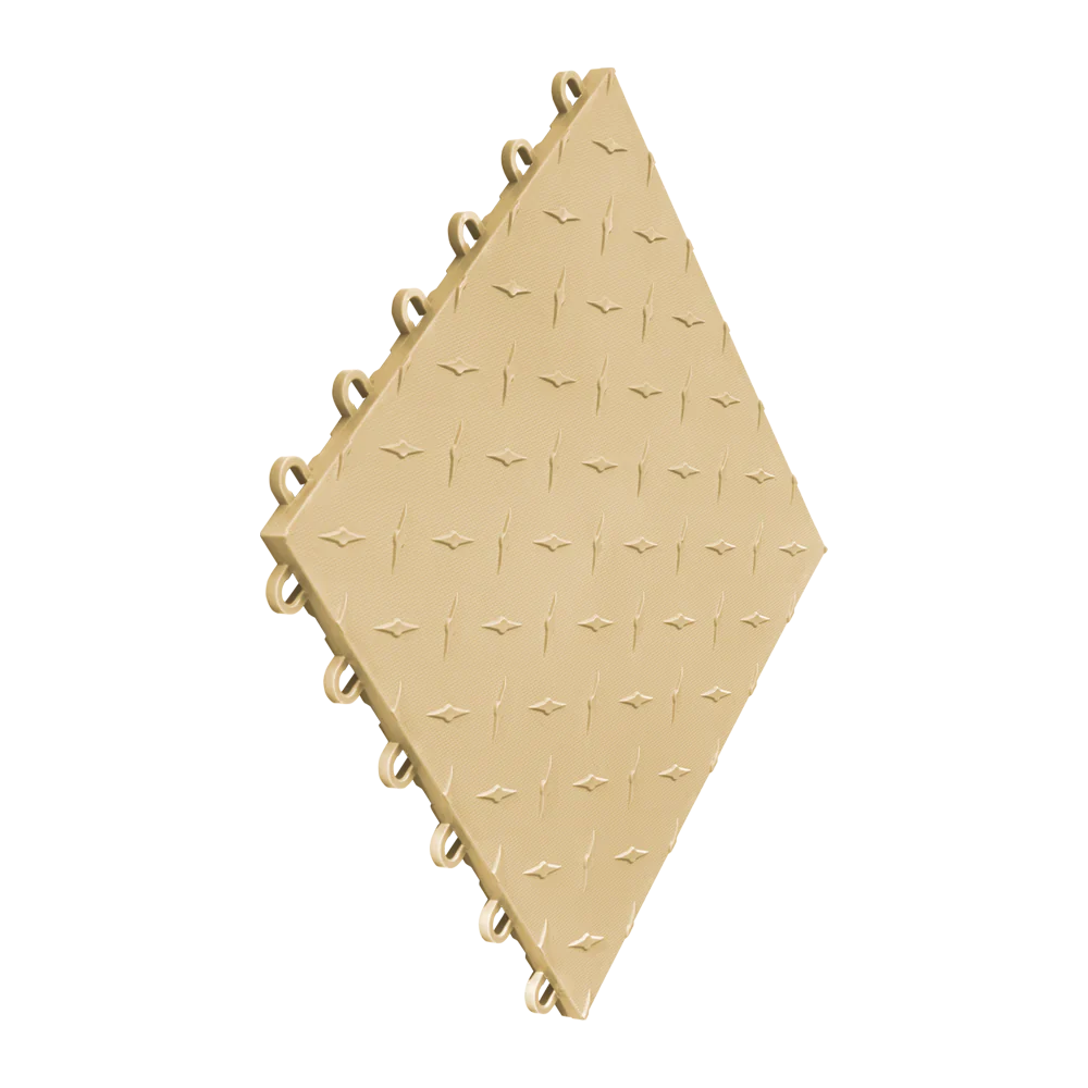 Swisstrax Diamondtrax Home 1ft x 1ft Mocha Java Garage Floor Tile (Pack of 10)