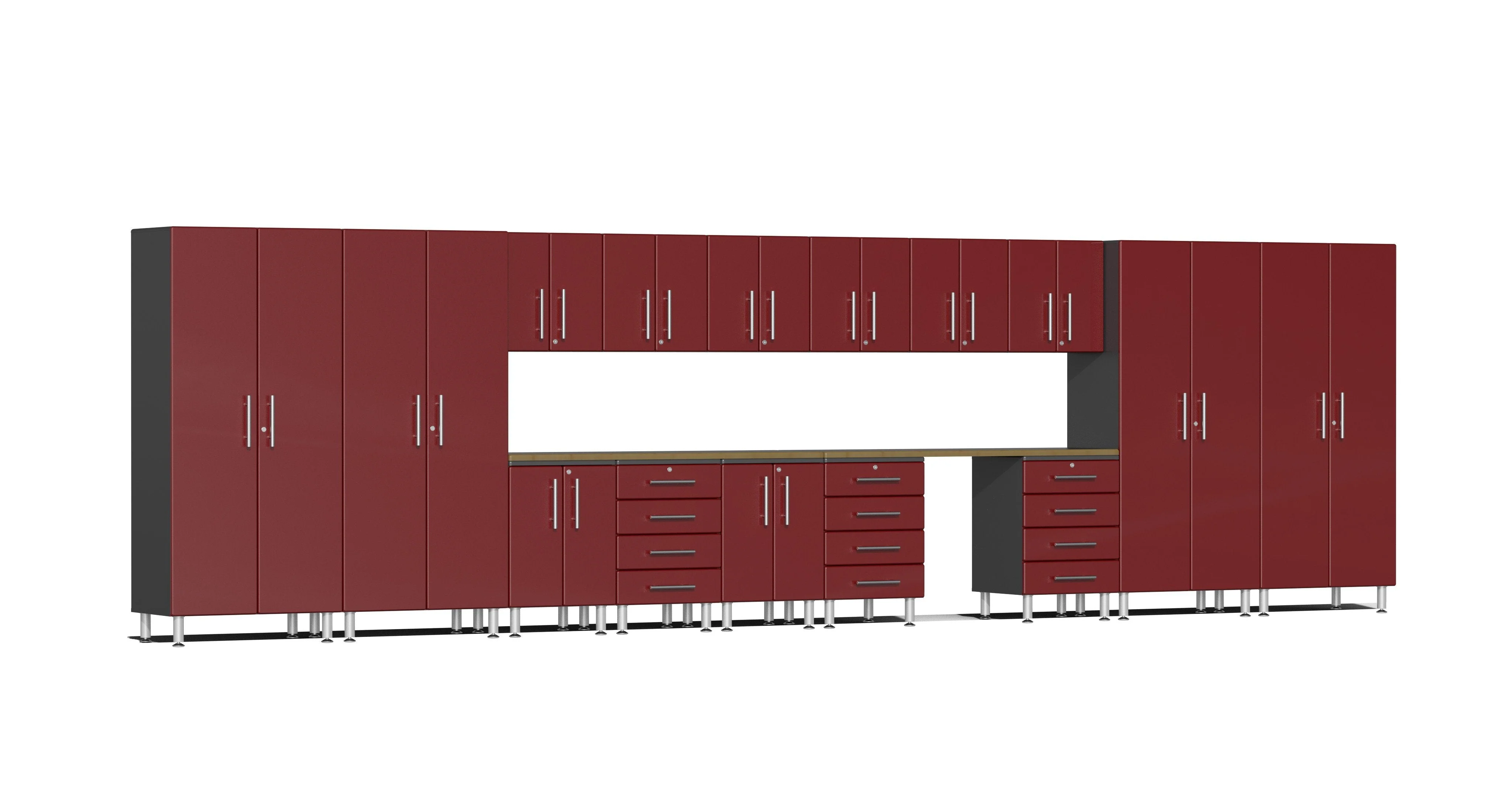 Ulti-MATE Garage 2.0 Series 17-Piece Super-System - UG22172R (Receive a FREE GearTrack with  5-Hooks - GAGP42GBEY)