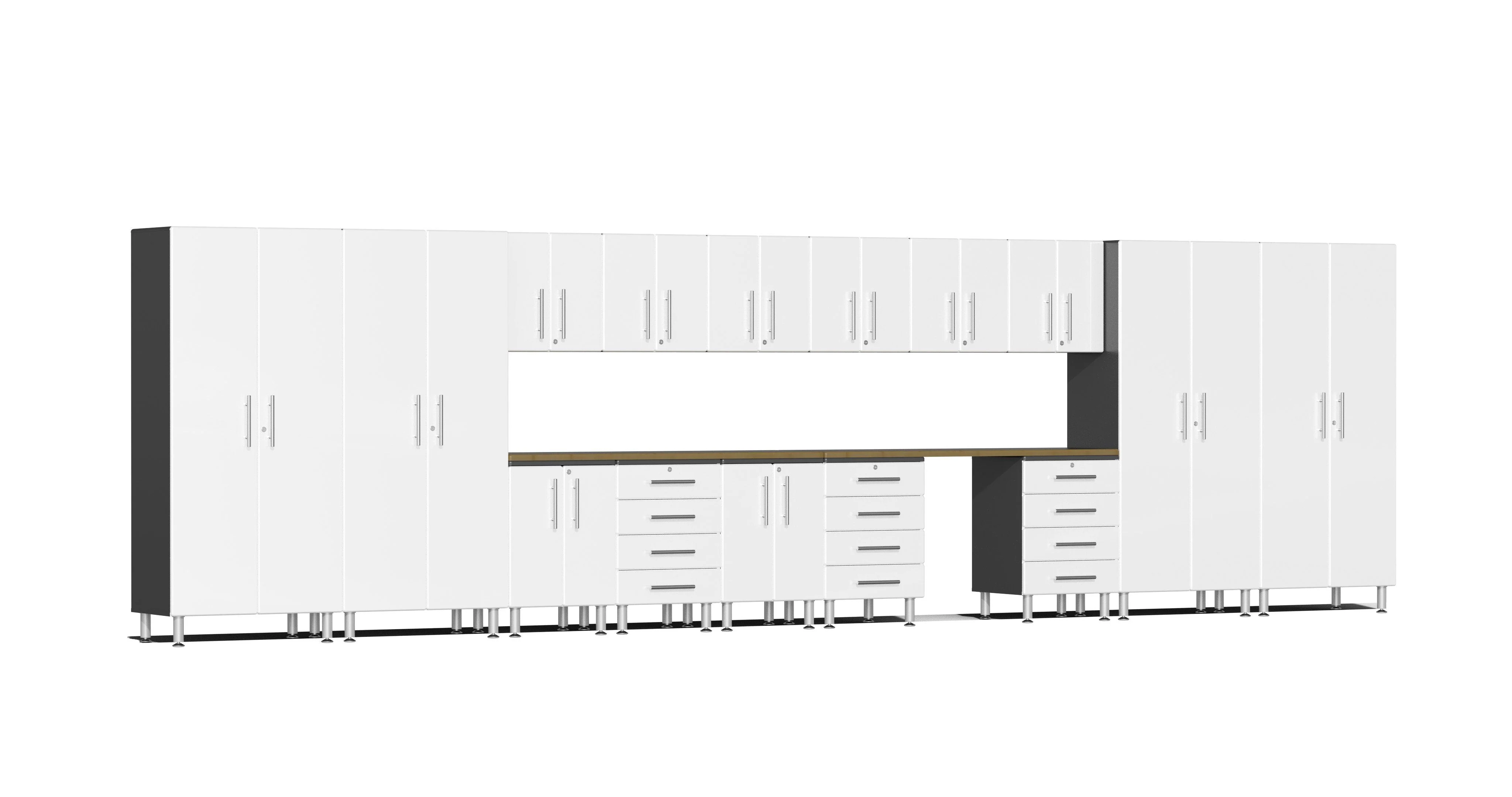 Ulti-MATE Garage 2.0 Series 17-Piece Super-System - UG22172W (Receive a FREE GearTrack with  5-Hooks - GAGP42GBEY)