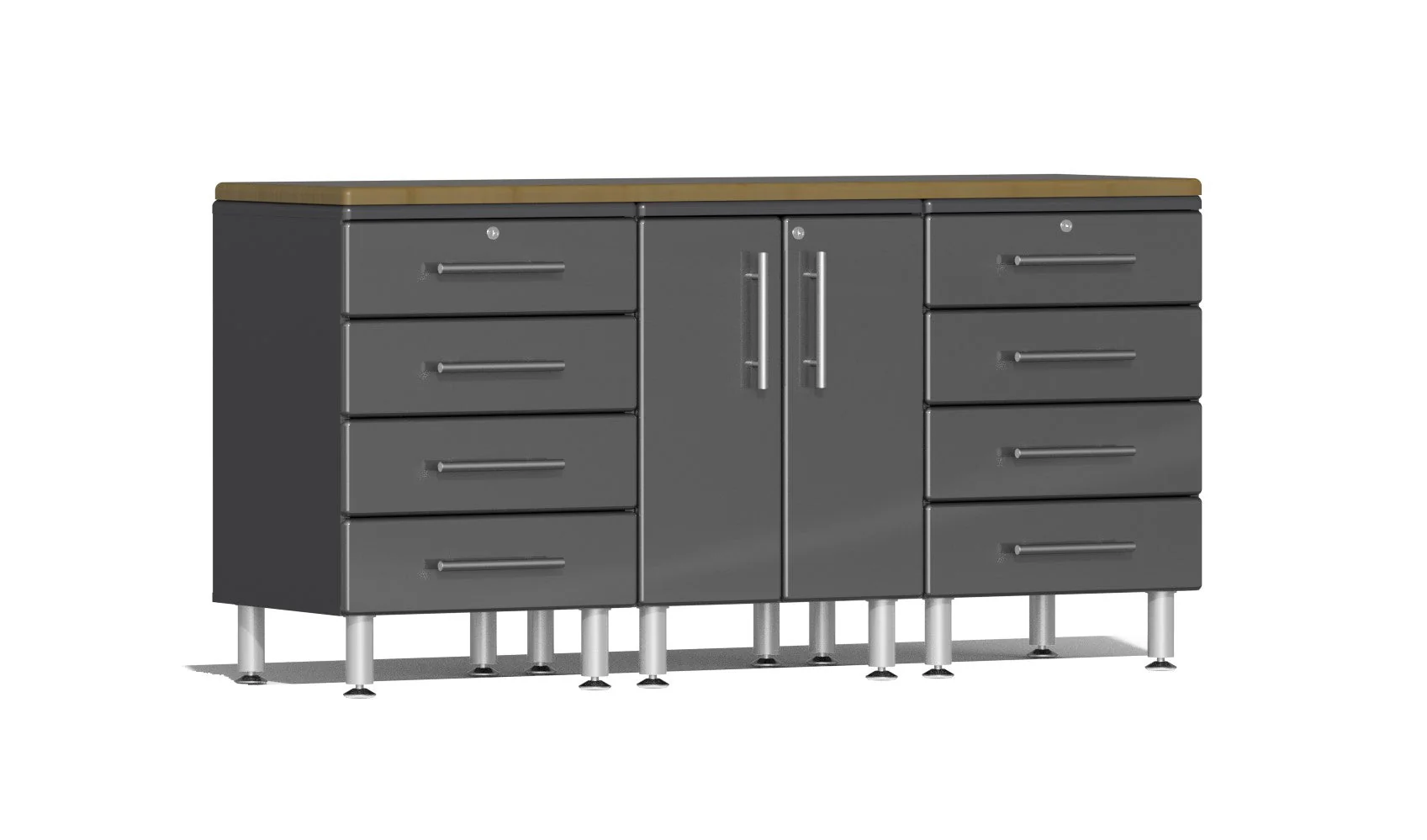 Ulti-MATE Garage 2.0 Series 4-Piece Workstation Kit - Grey - UG24042G
