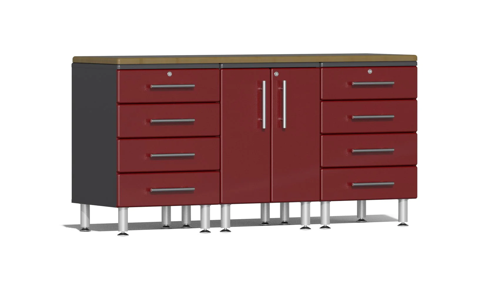 Ulti-MATE Garage 2.0 Series 4-Piece Workstation Kit - Red - UG24042R