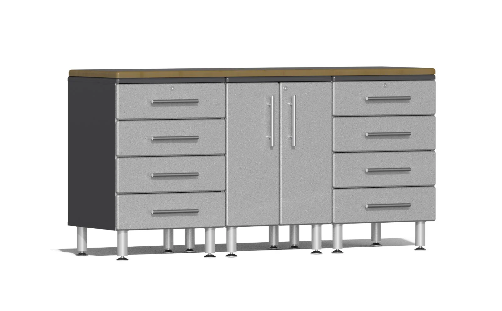 Ulti-MATE Garage 2.0 Series 4-Piece Workstation Kit - Silver - UG24042S