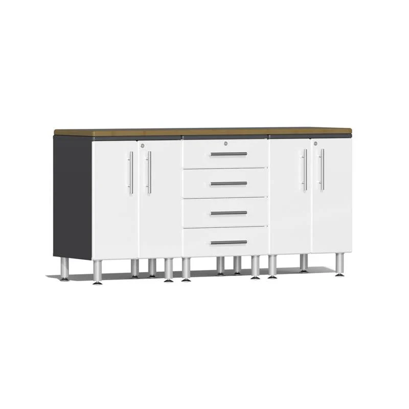 Ulti-MATE Garage 2.0 Series 4-Piece Workstation Kit - White - UG23042W