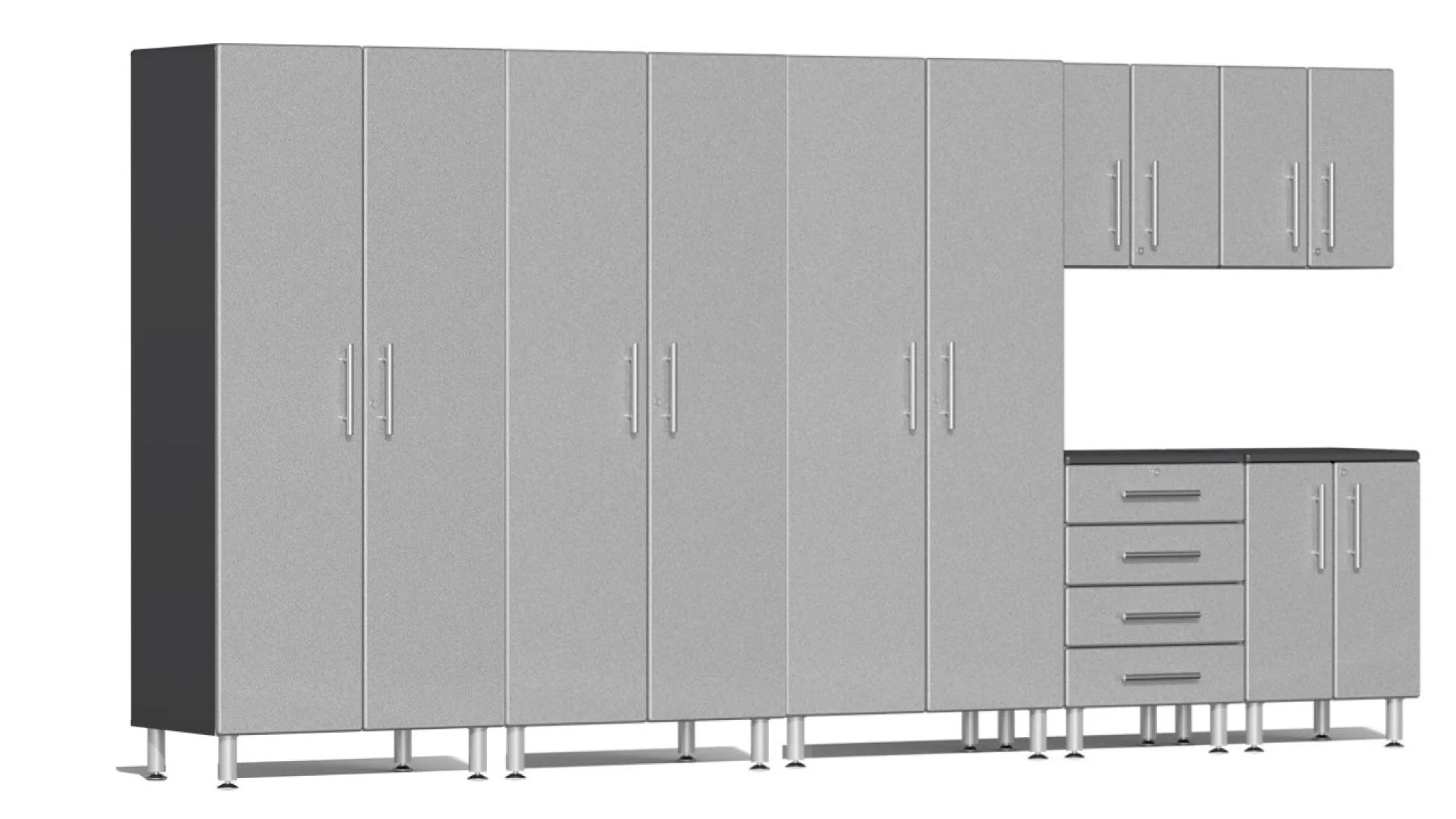 Ulti-MATE Garage 2.0 Series 7-Piece Kit - Silver - UG25072S (Receive a FREE GearTrack with 5-Hooks - GAGP42GBEY)