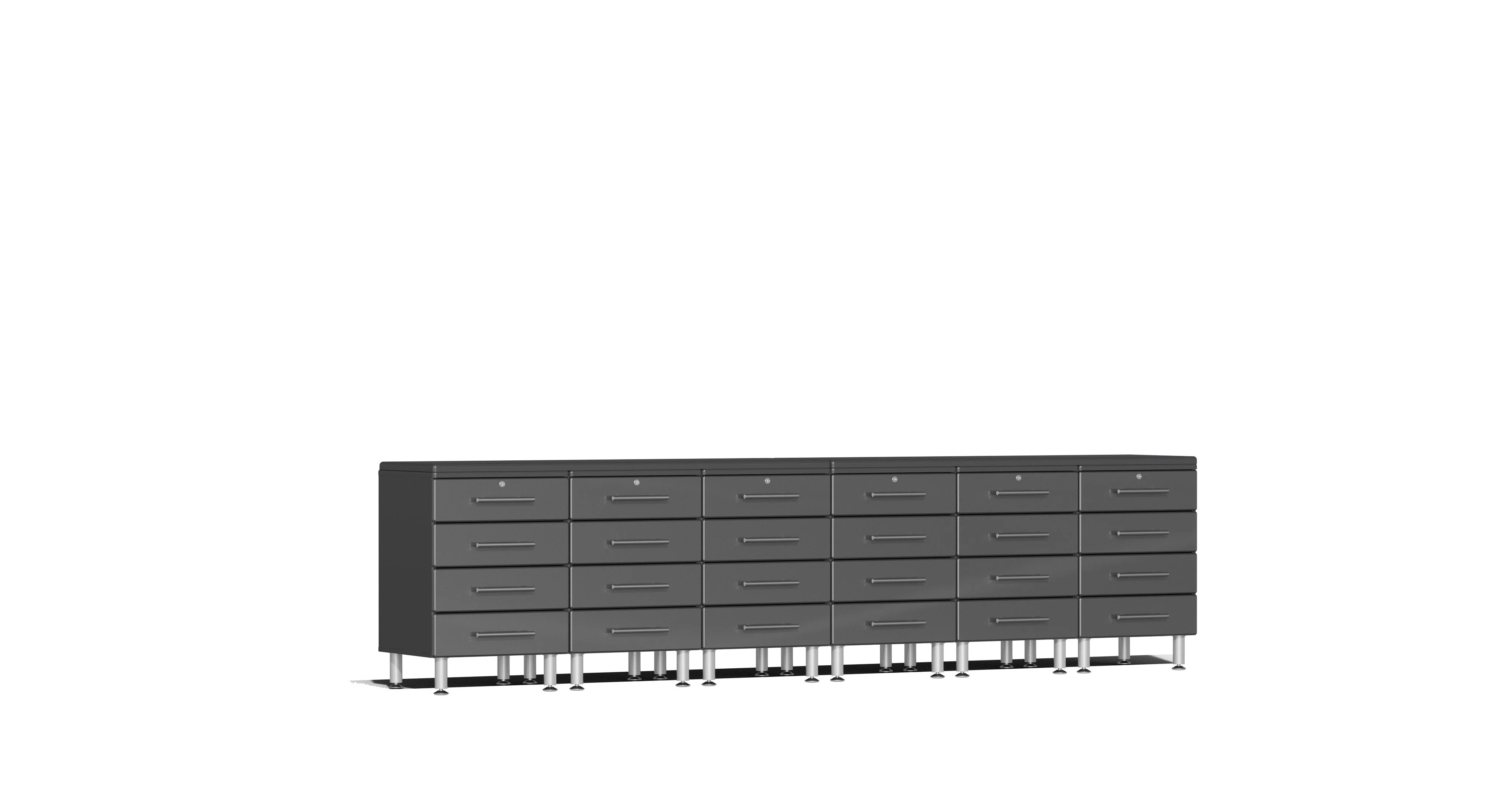 Ulti-MATE Garage 2.0 Series 8-Piece Dual Workstation Kit - UG23081G (Receive a FREE GearTrack with  5-Hooks - GAGP42GBEY)