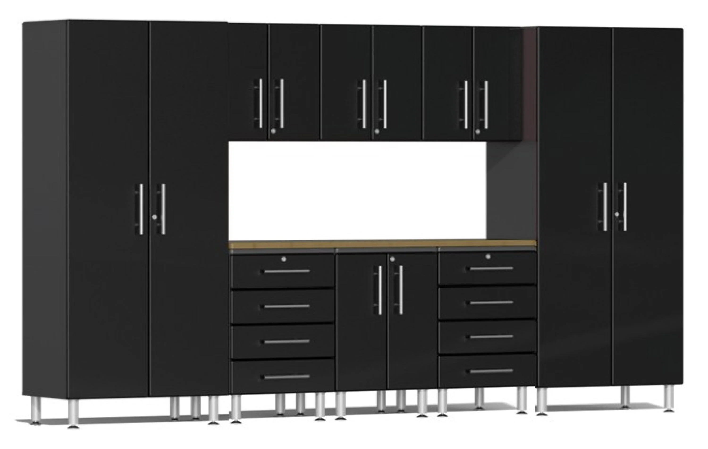 Ulti-MATE Garage 2.0 Series Black 9-Piece Kit with Worktop - UG28092B