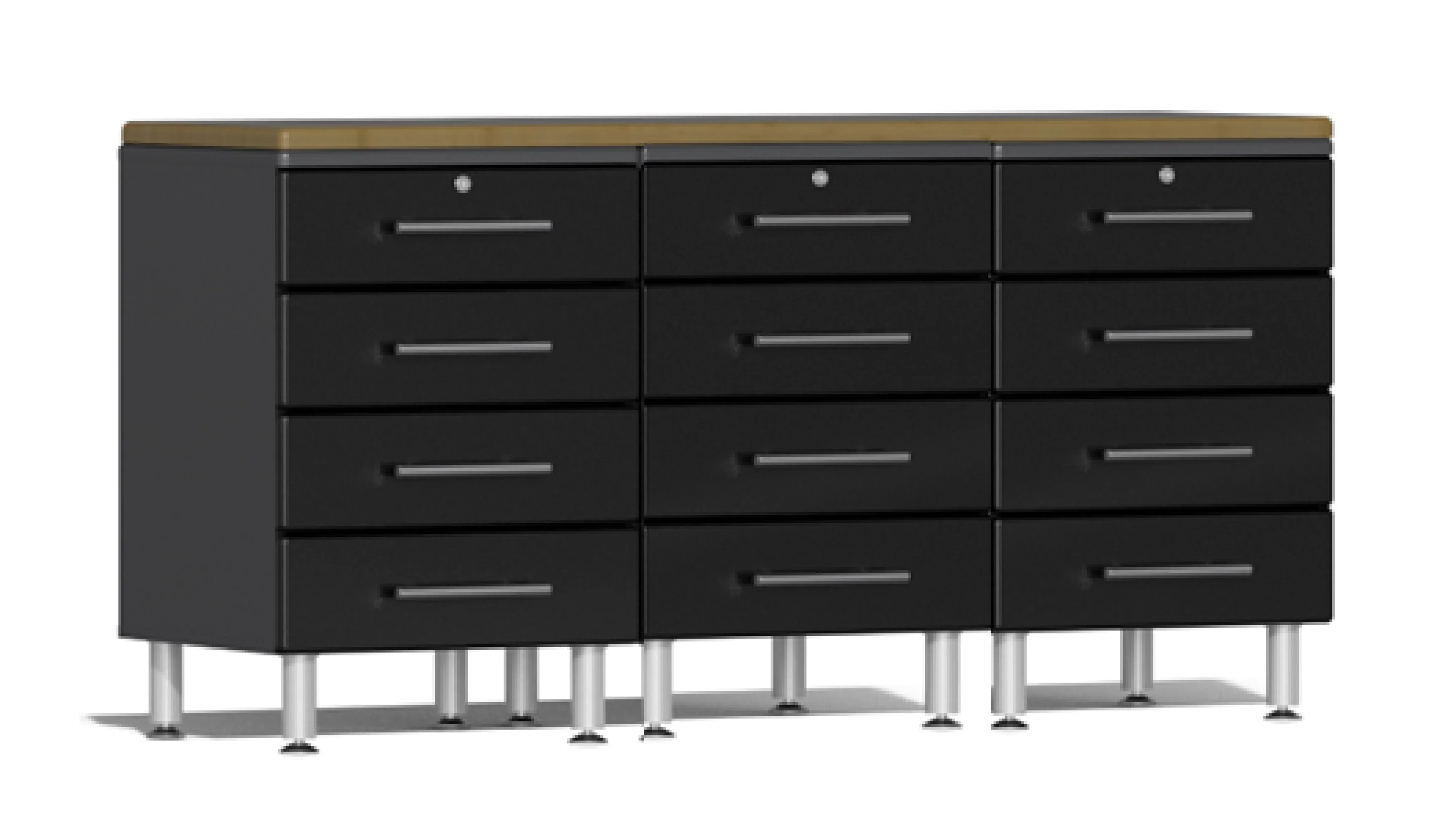 Ulti-MATE Garage 2.0 Series Black 4-Piece Workstation Kit - UG20042B