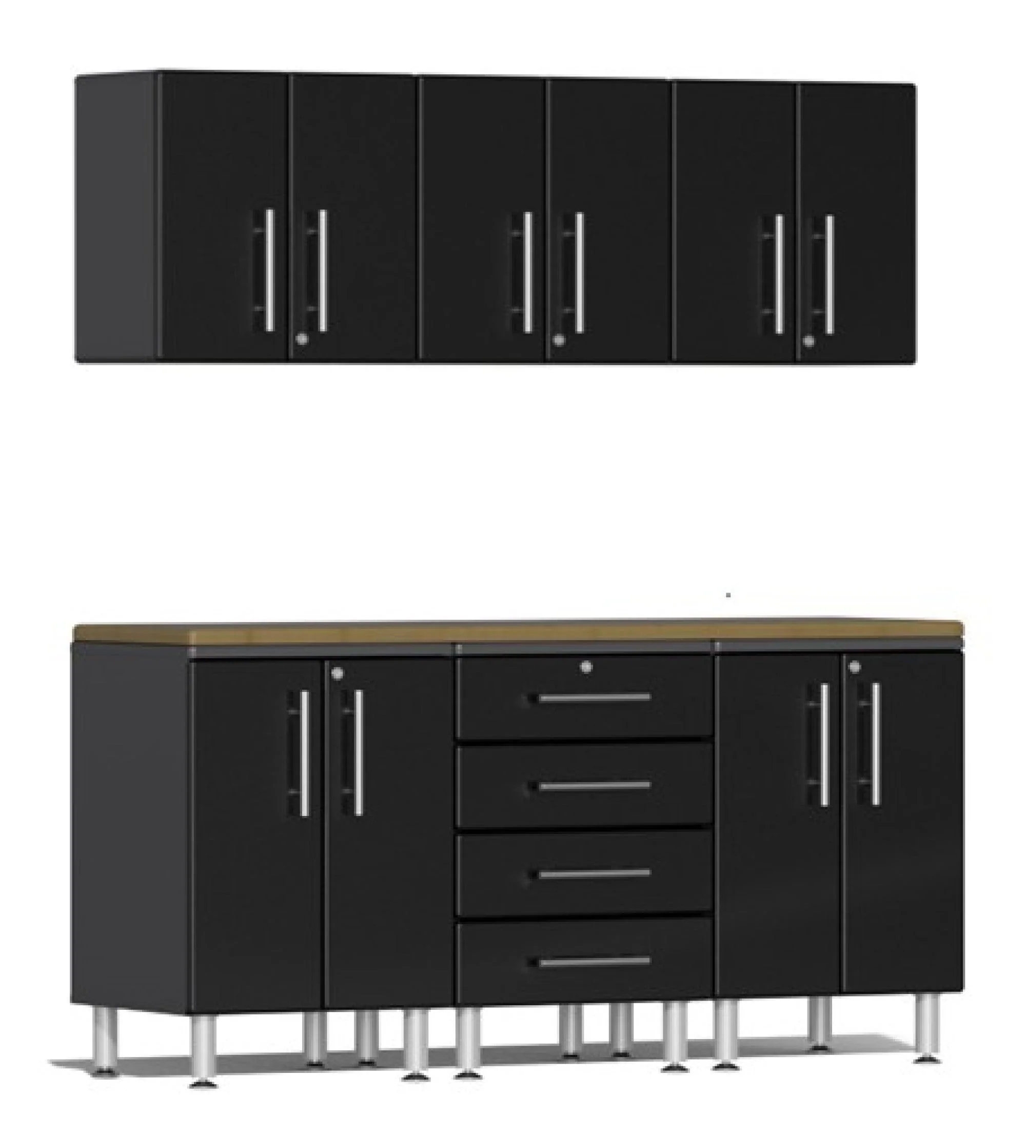 Ulti-MATE Garage 2.0 Series Black 7-Piece  Workstation Set - UG20072B