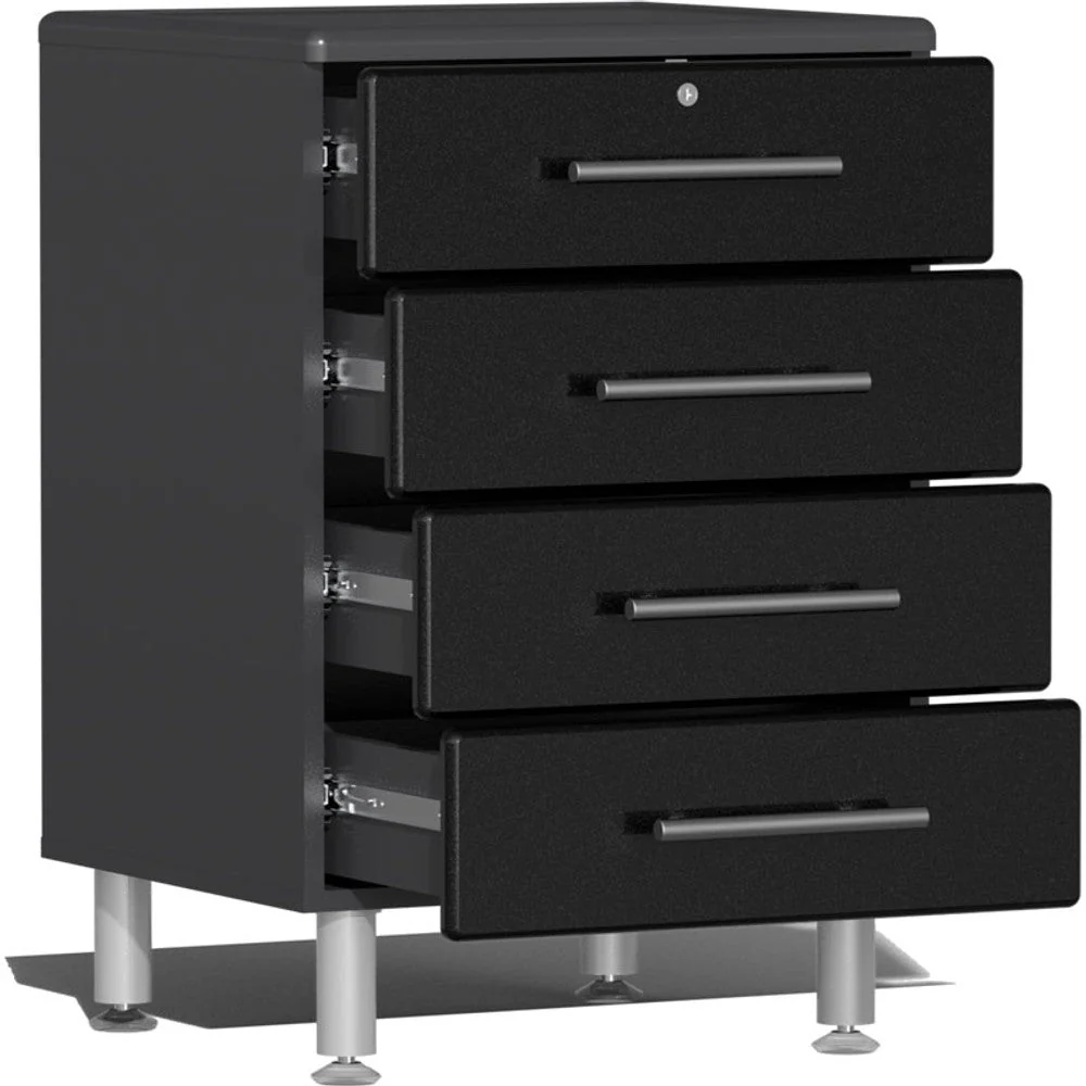 Ulti-MATE Garage 2.0 Series Black Metallic 9-Piece Set with Bamboo Worktop - Image 3