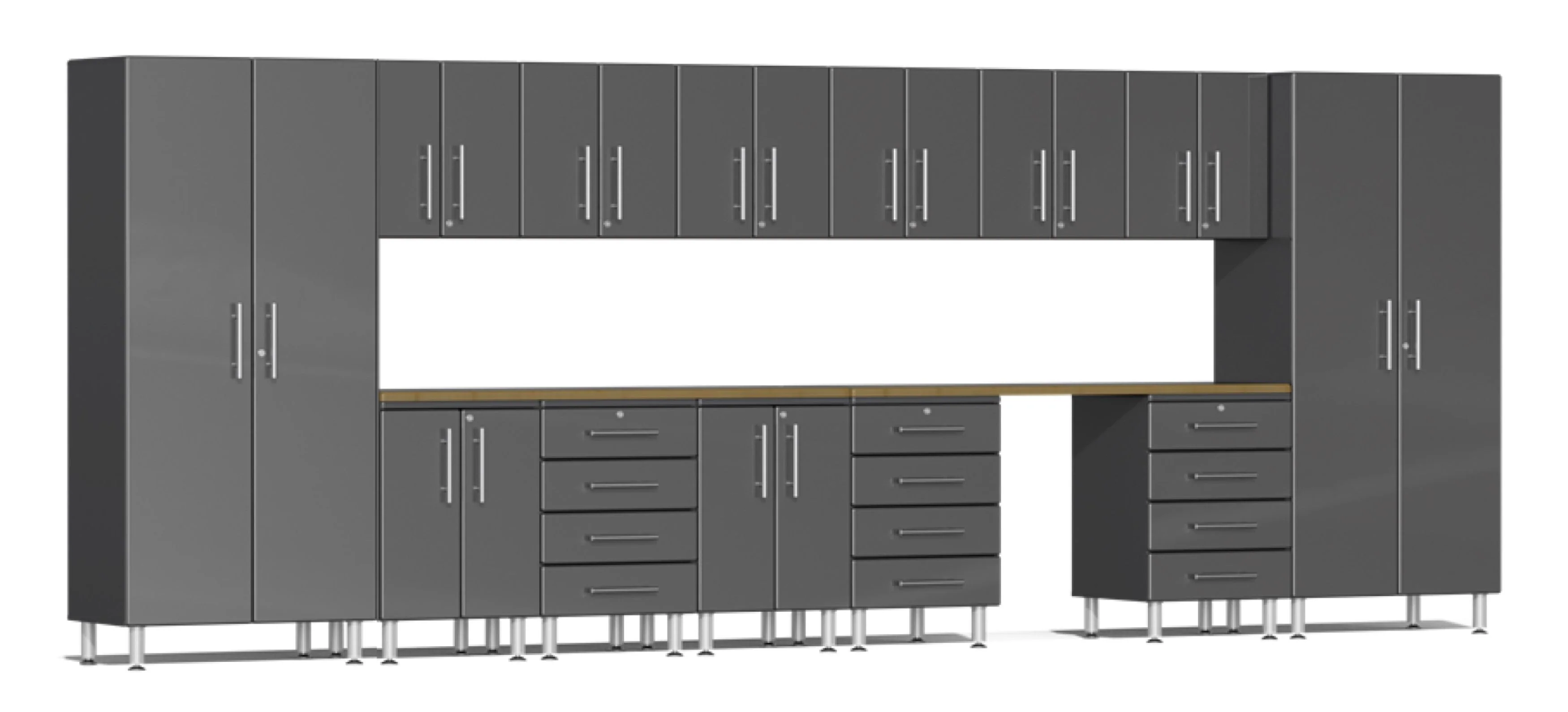 Ulti-MATE Garage 2.0 Series Grey 15-Piece Kit with Workstation - UG23152G
