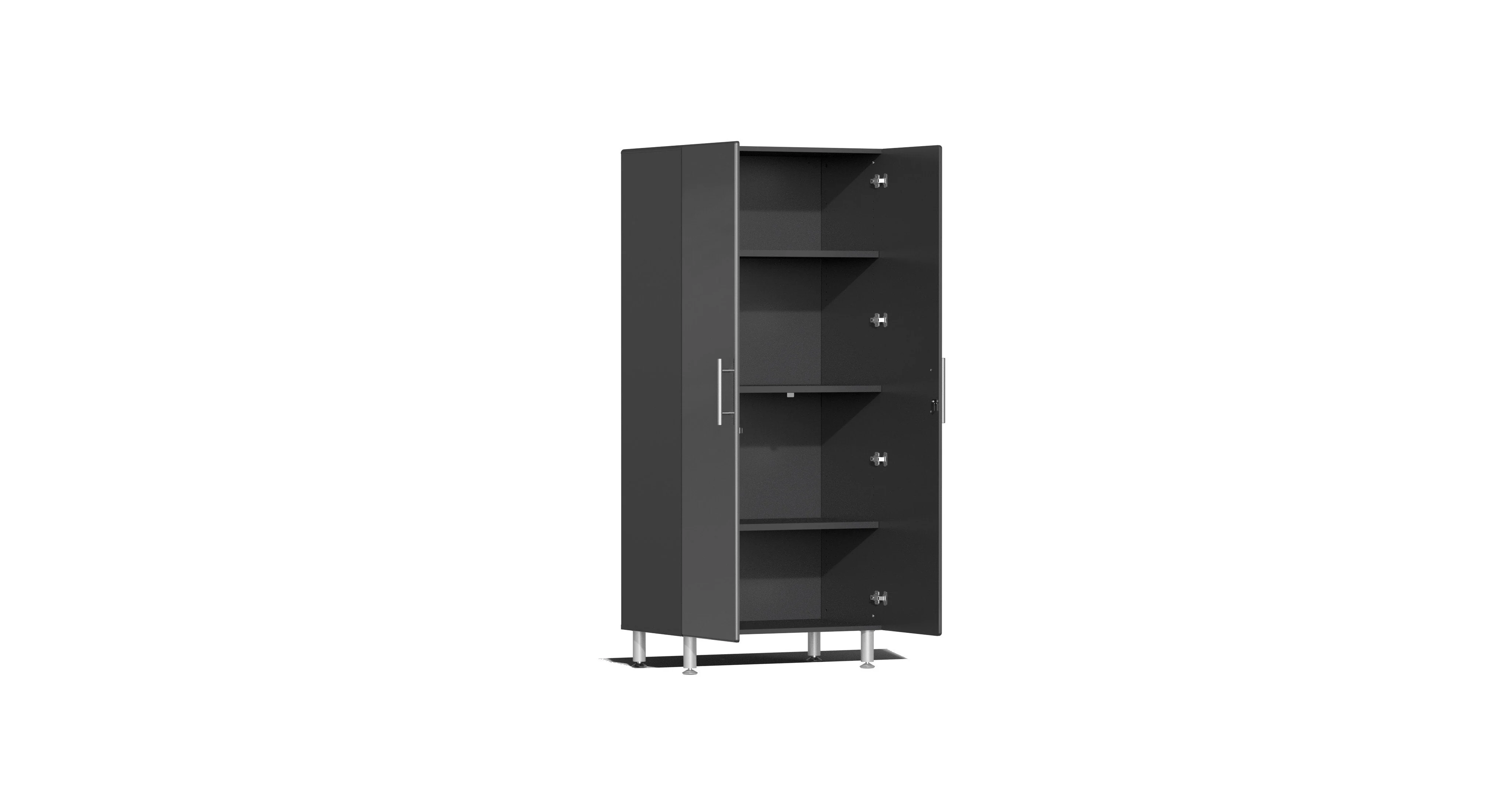 Ulti-MATE Garage 2.0 Series Grey 8-Piece Kit with Bamboo Worktop - UG20082G - Image 2