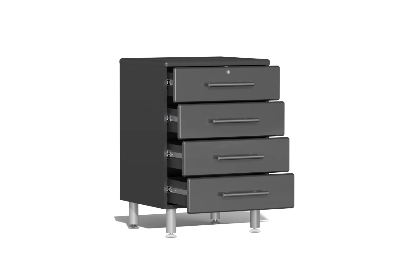 Ulti-MATE Garage 2.0 Series Grey 8-Piece Kit with Bamboo Worktop - UG28082G - Image 3