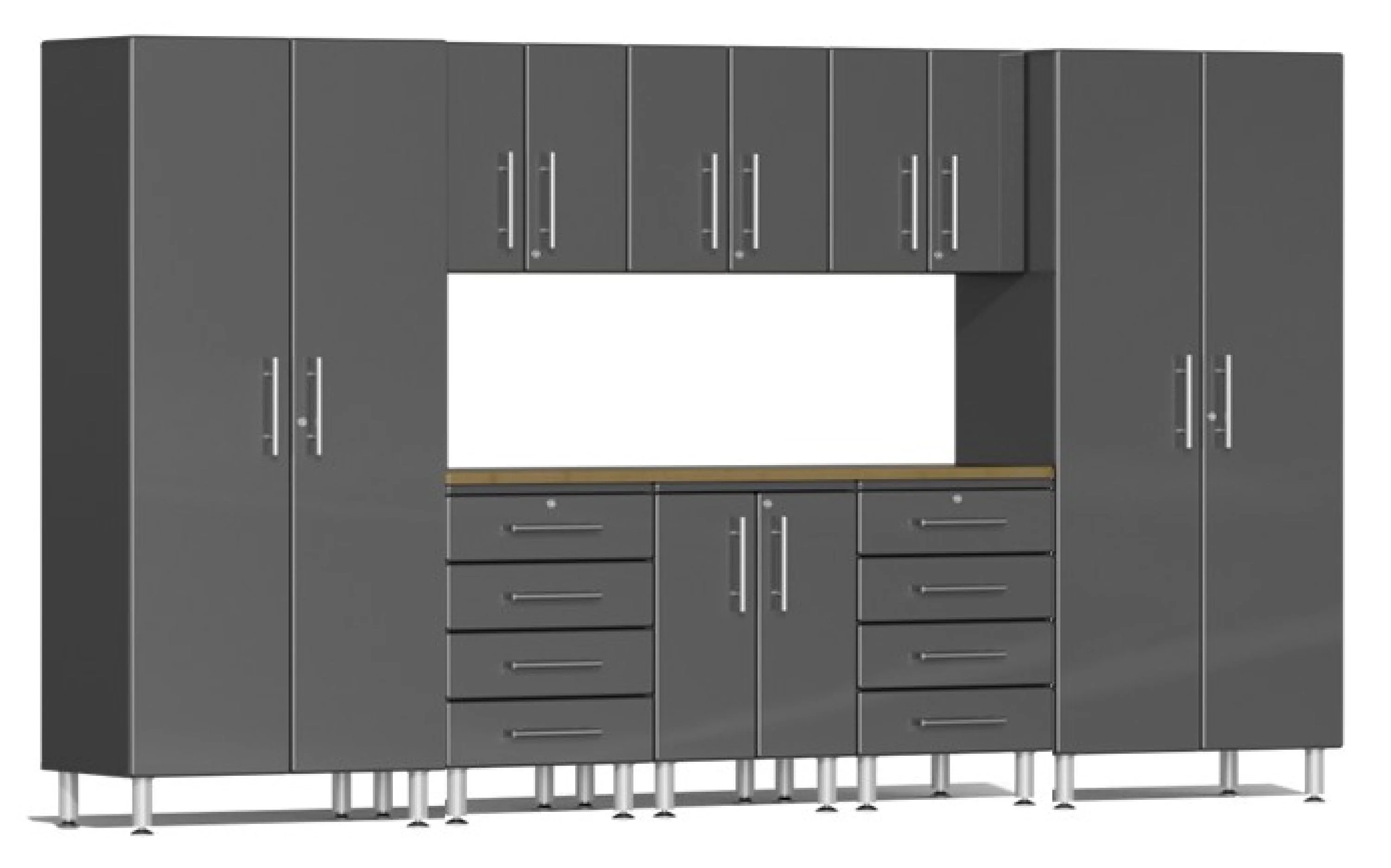 Ulti-MATE Garage 2.0 Series Grey 9-Piece Kit with Worktop - UG28092G