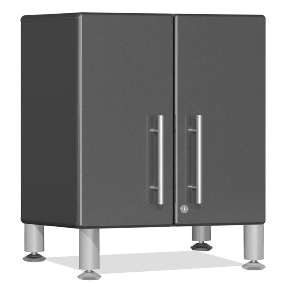 Ulti-MATE Garage 2.0 Series Grey Metallic 2-Door All-Purpose Base Cabinet