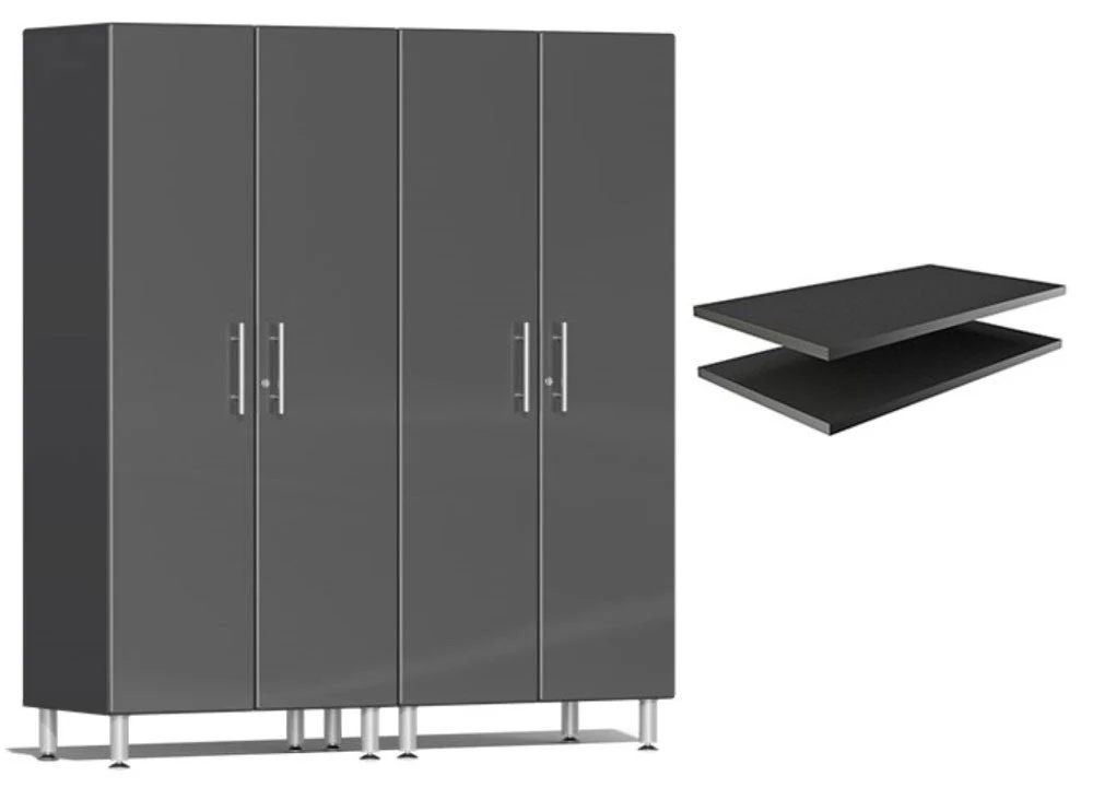 Ulti-MATE Garage 2.0 Series Grey Metallic 3-Piece Cabinet Bundle