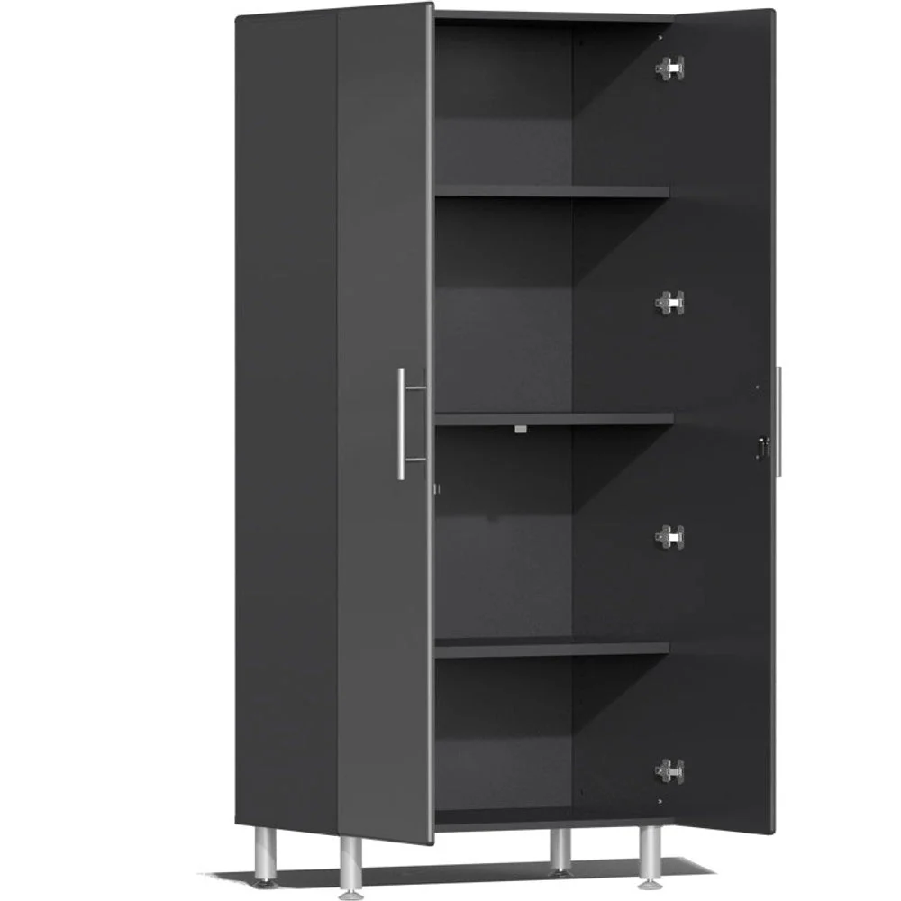 Ulti-MATE Garage 2.0 Series Grey Metallic 6 Piece Kit with Workstation - Image 2