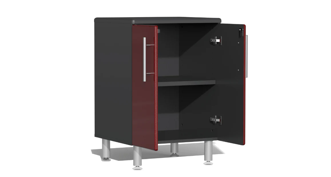 Ulti-MATE Garage 2.0 Series Red 3-Piece Door Base Cabinet Set - UG28030R - Image 2