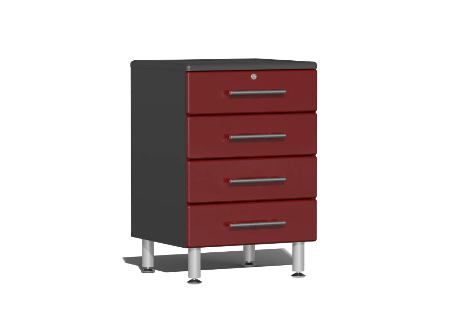 Ulti-MATE Garage 2.0 Series Red 8-Piece Kit with Bamboo Worktop - UG29082R - Image 4