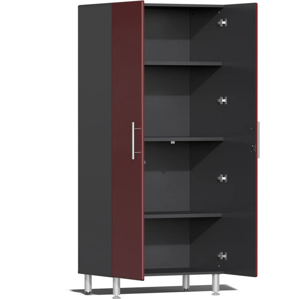 Ulti-MATE Garage 2.0 Series Red Metallic 12-Piece Set with Bamboo Worktop - Image 2