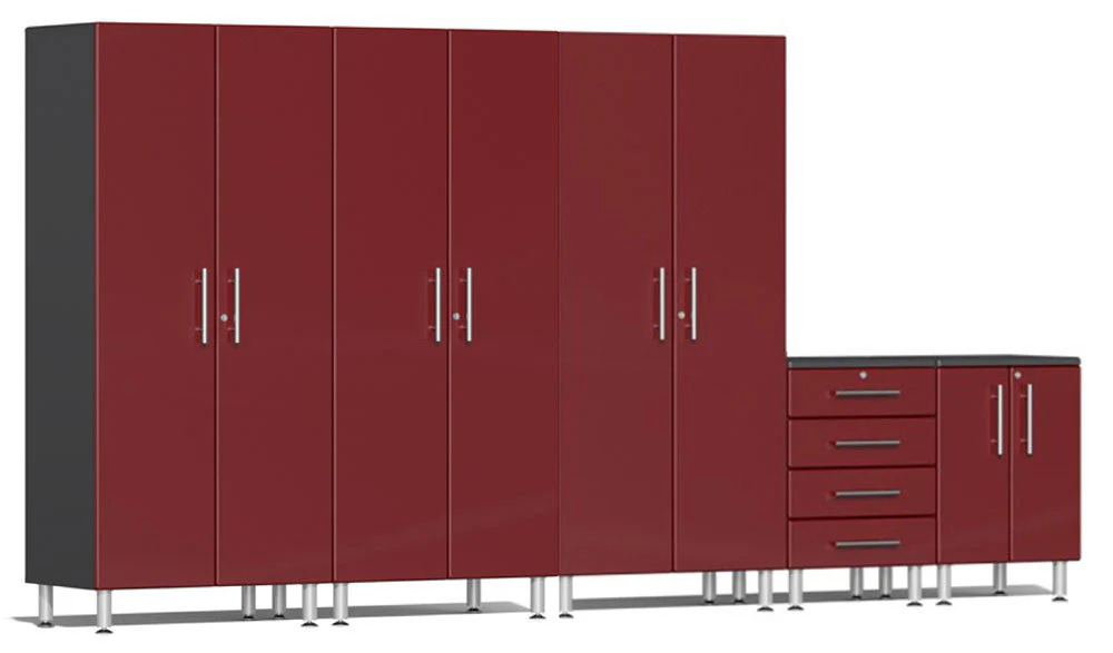 Ulti-MATE Garage 2.0 Series Red Metallic 5-Piece Set