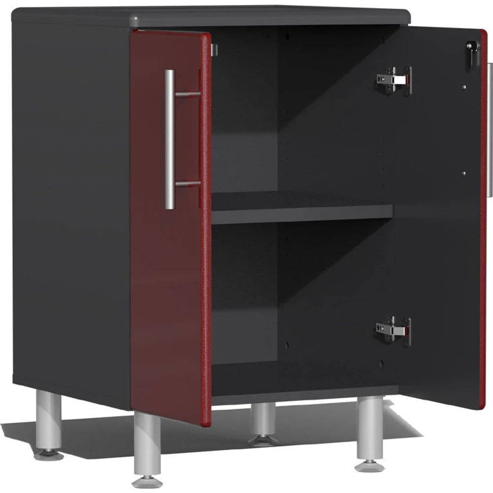Ulti-MATE Garage 2.0 Series Red Metallic 6 PC Kit with Worktop - Image 3