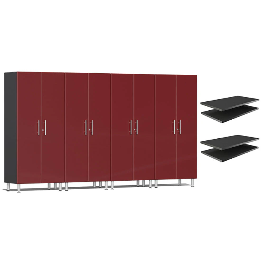 Ulti-MATE Garage 2.0 Series Red Metallic 6-Piece Cabinet Bundle