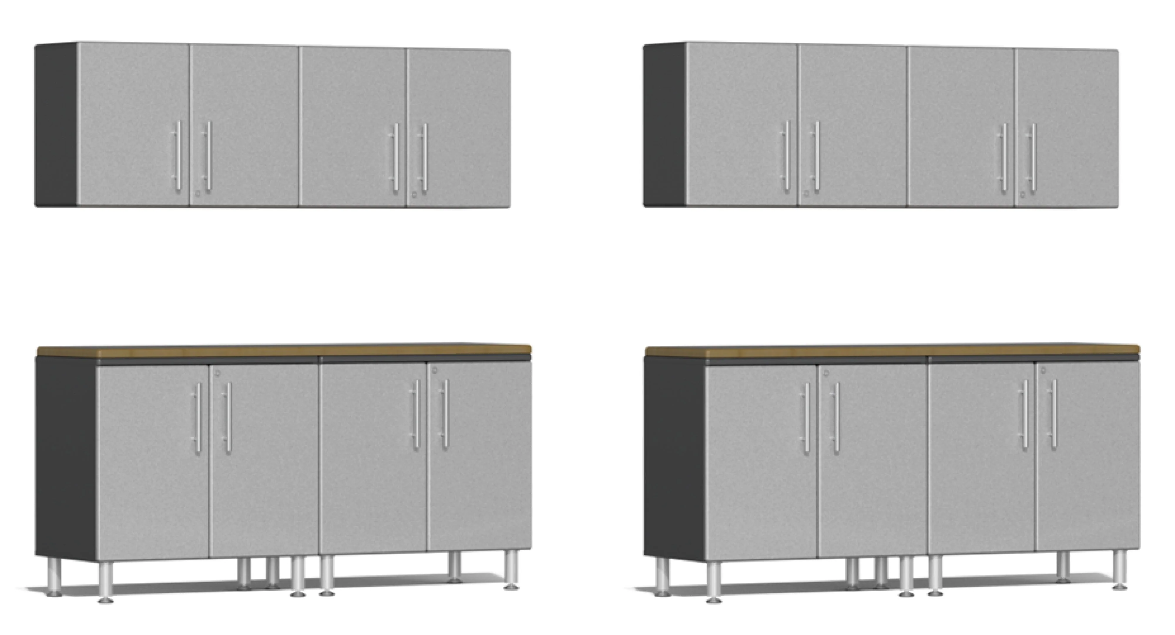 Ulti-MATE Garage 2.0 Series Silver 10-Piece Dual Workstation Set - UG25102S