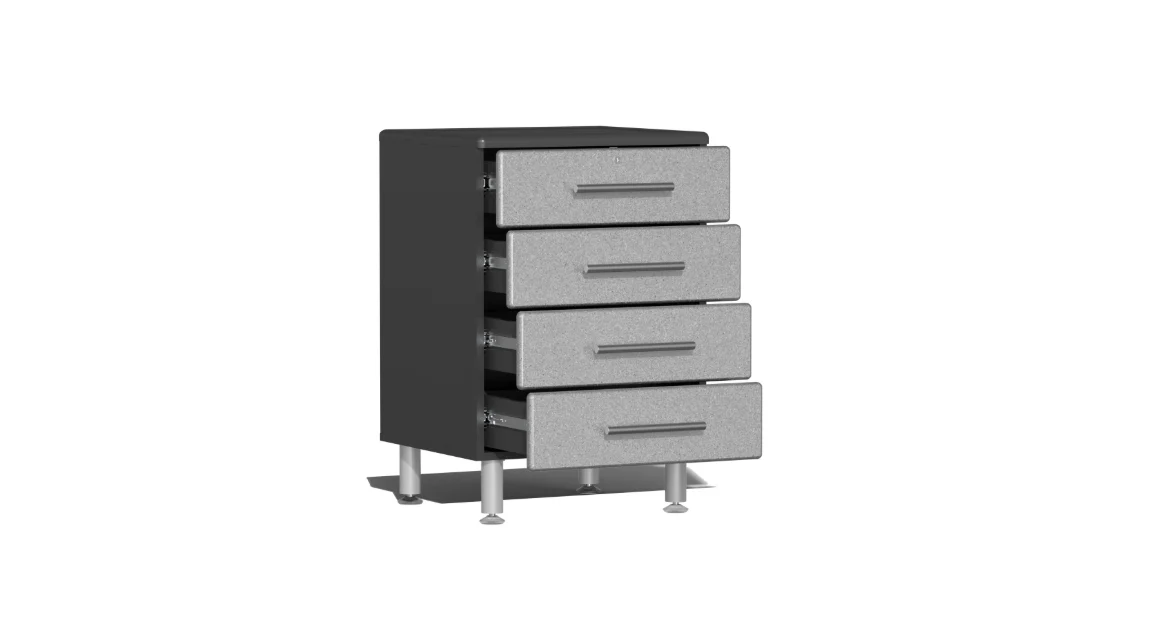 Ulti-MATE Garage 2.0 Series Silver 3-Piece Drawer Base Cabinet Set - UG29030S - Image 2
